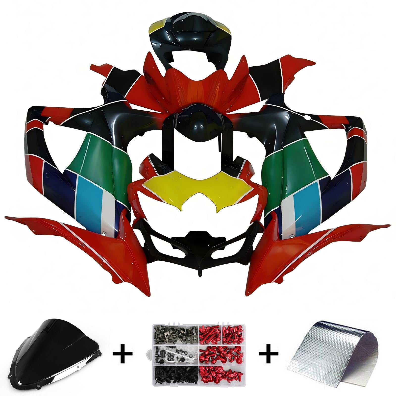 2008-2010 Suzuki GSXR 600/750 K8 Kit de carénage d'injection carrosserie plastique ABS