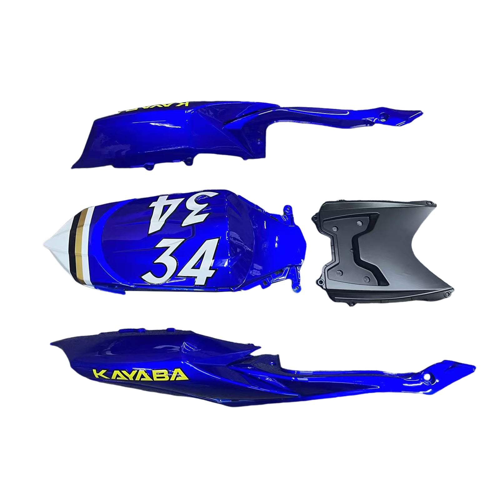 2008-2010 Suzuki GSXR 600/750 K8 ruiskutussuojasarja ABS muovinen kori