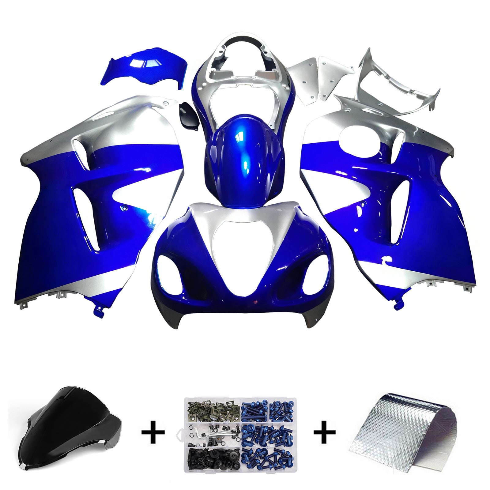 1999-2007 Suzuki Hayabusa GSX1300r Kit de carénage injection de carrosserie en plastique Abs