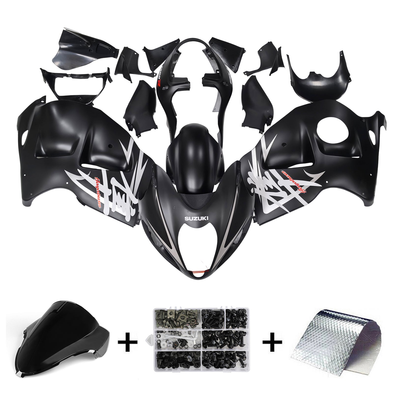 1999-2007 Suzuki Hayabusa GSX1300r Kit de carénage injection de carrosserie en plastique Abs