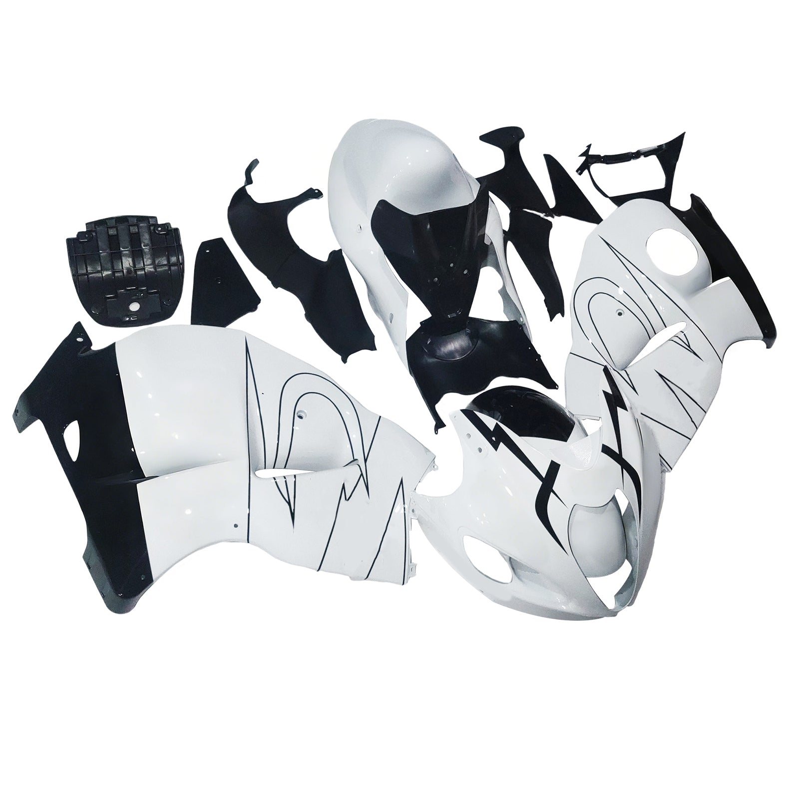 Carénages Amotopart 1999-2007 Suzuki GSX1300 Hayabusa Blanc Alstare Corona Generic
