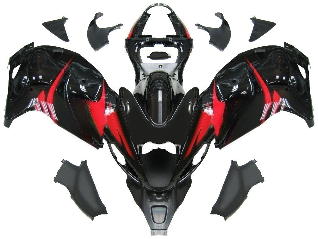 Carene Amotopart 1999-2007 Suzuki GSX1300 Hayabusa Nero e Rosso Hayabusa Generico