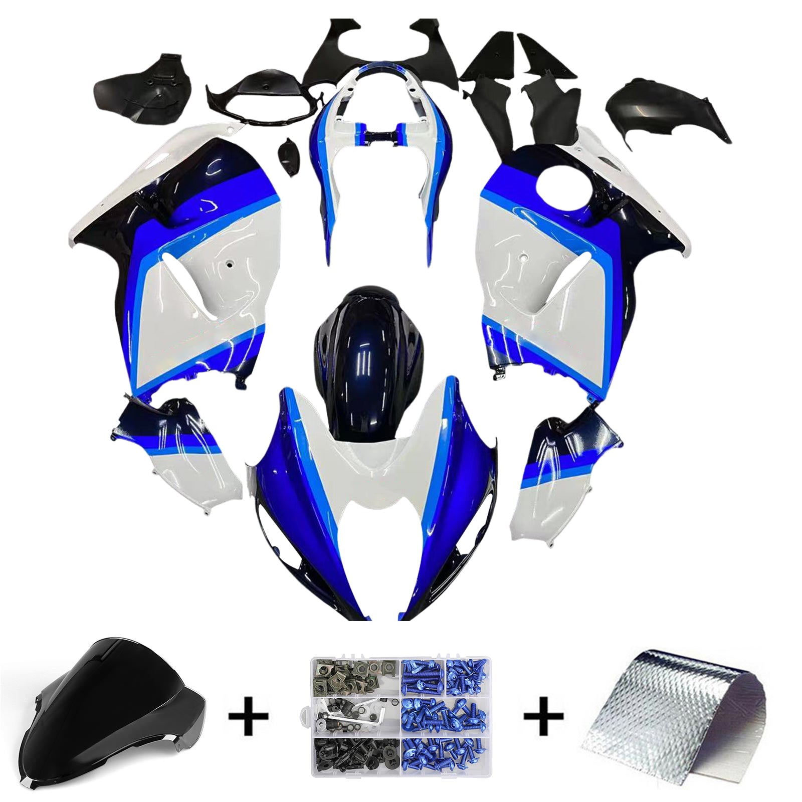 Amotopart Suzuki Hayabusa GSXR1300 1999-2007 ABS kunststof carrosseriekuipset