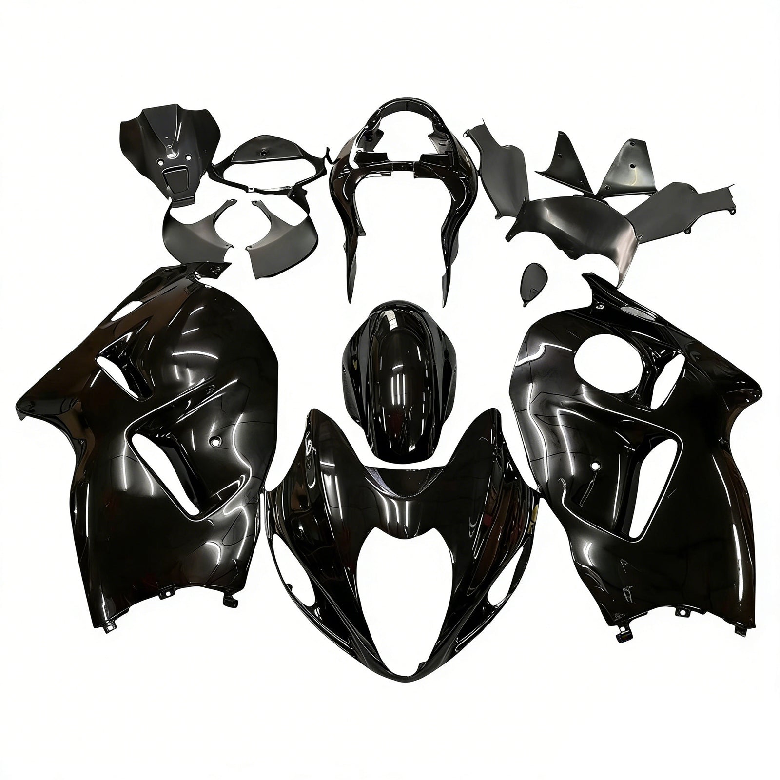 Amotopart Suzuki Hayabusa GSXR1300 1999-2007 Kit Carénage Carrosserie Plastique ABS