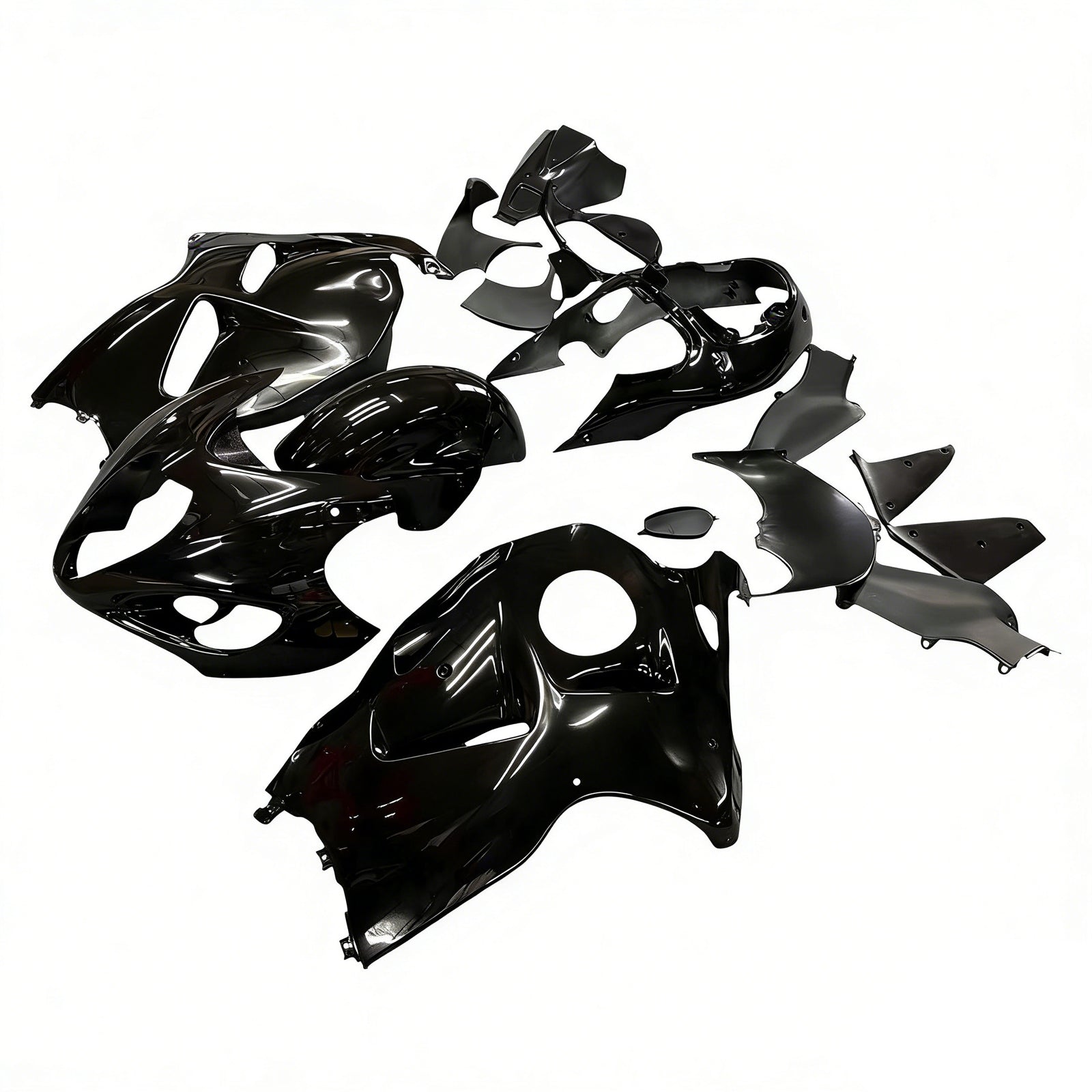 Amotopart Suzuki Hayabusa GSXR1300 1999-2007 Kit Carénage Carrosserie Plastique ABS