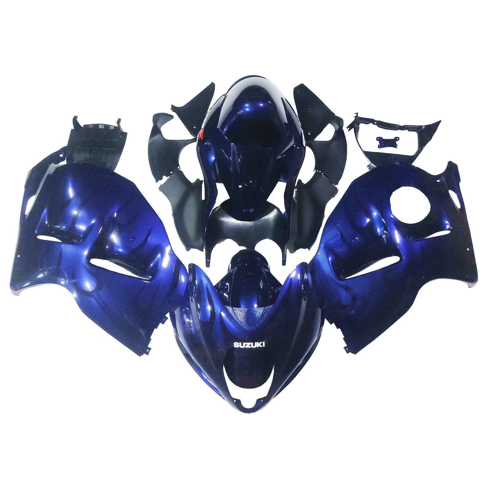 Amotopart Suzuki Hayabusa GSXR1300 1999-2007 Kit Carénage Carrosserie Plastique ABS