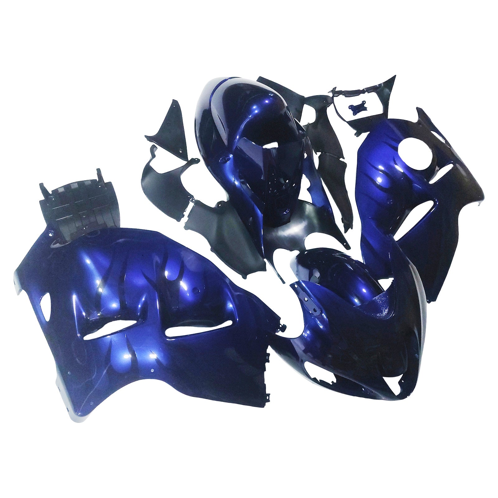 Amotopart Suzuki Hayabusa GSXR1300 1999-2007 Kit Carénage Carrosserie Plastique ABS