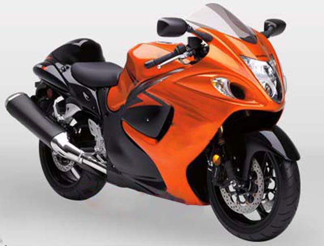 Carénages Amotopart 2008-2020 Suzuki GSX 1300 Hayabusa Orange Métallisé &amp; Noir Hayabusa Generic