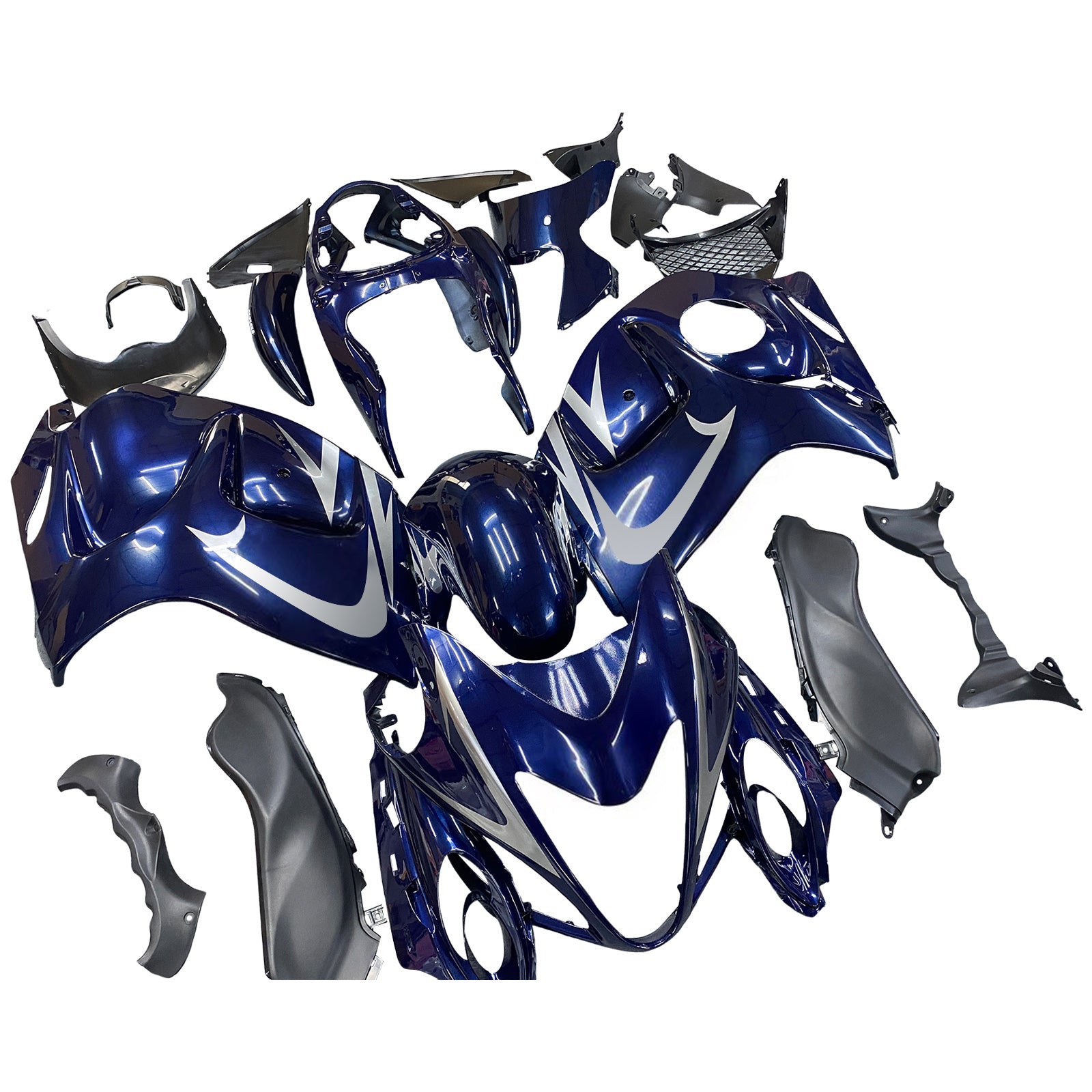 Carénages Amotopart 2008-2020 Suzuki GSX 1300 Hayabusa Bleu foncé métallisé Hayabusa Generic