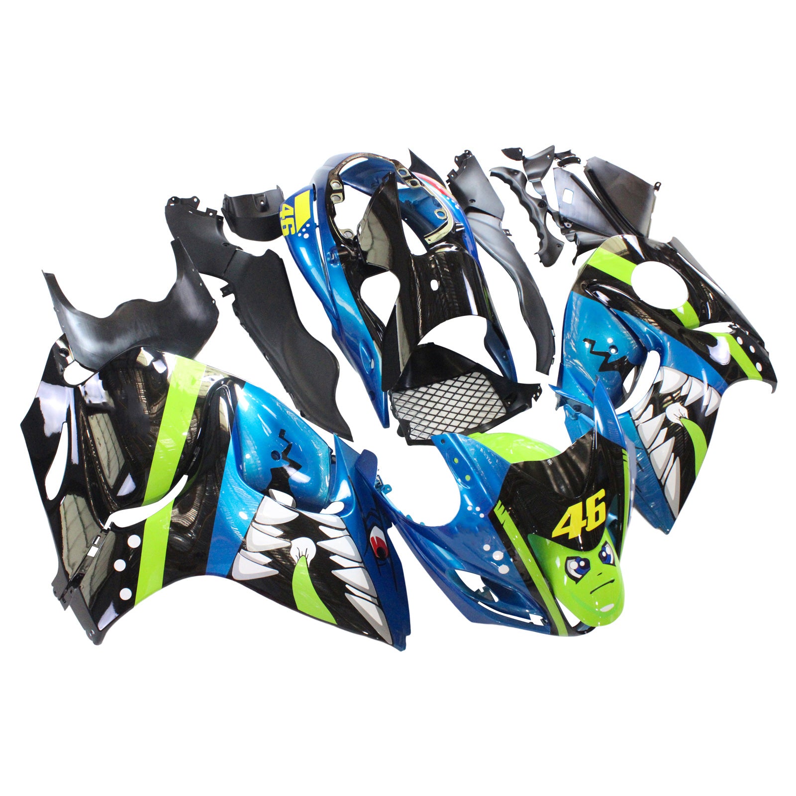 Amotopart Suzuki Hayabusa GSXR1300 2008-2020 Kit de carénage Carrosserie Plastique ABS
