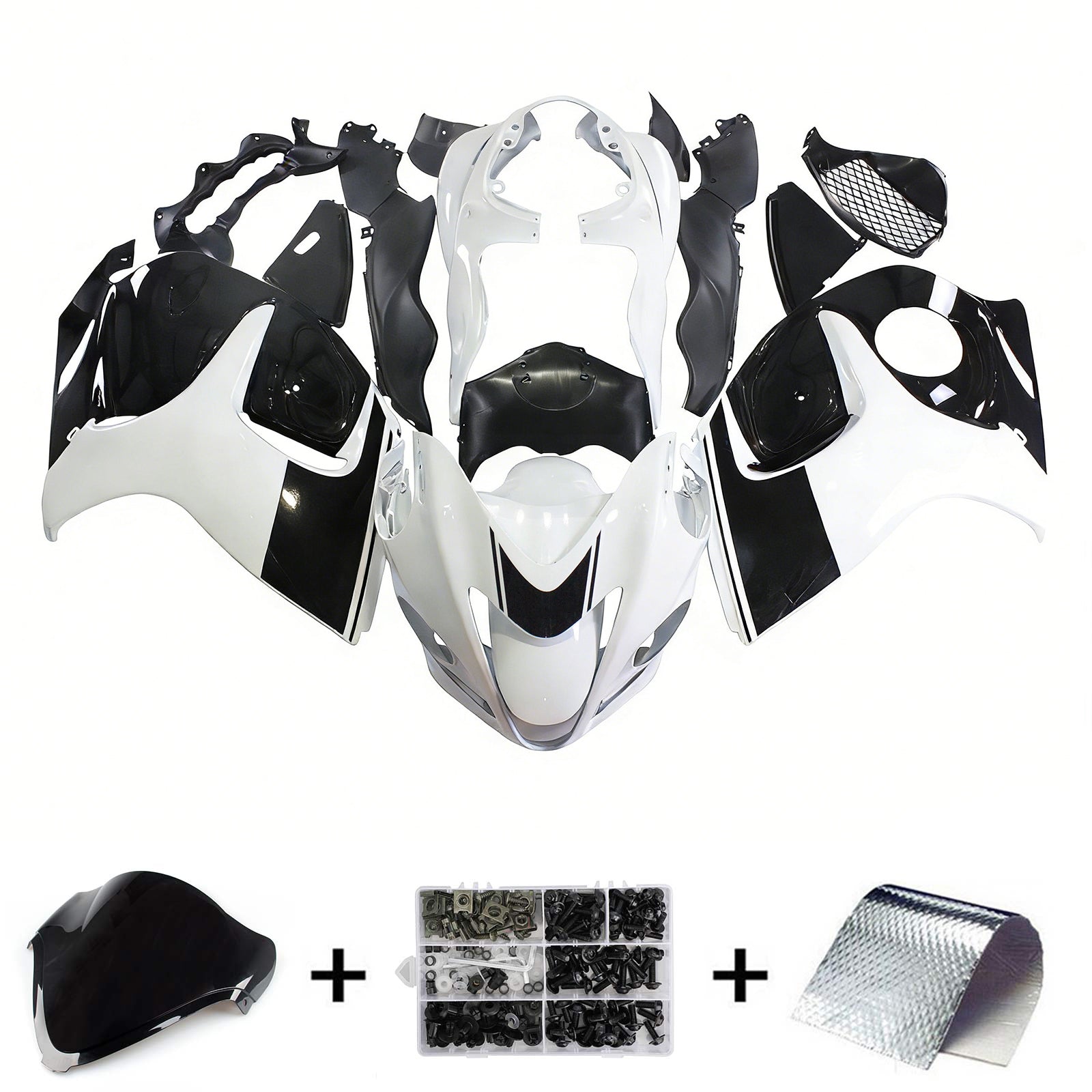 Amotopart Suzuki Hayabusa GSXR1300 2008-2020 Kit de carénage Carrosserie Plastique ABS