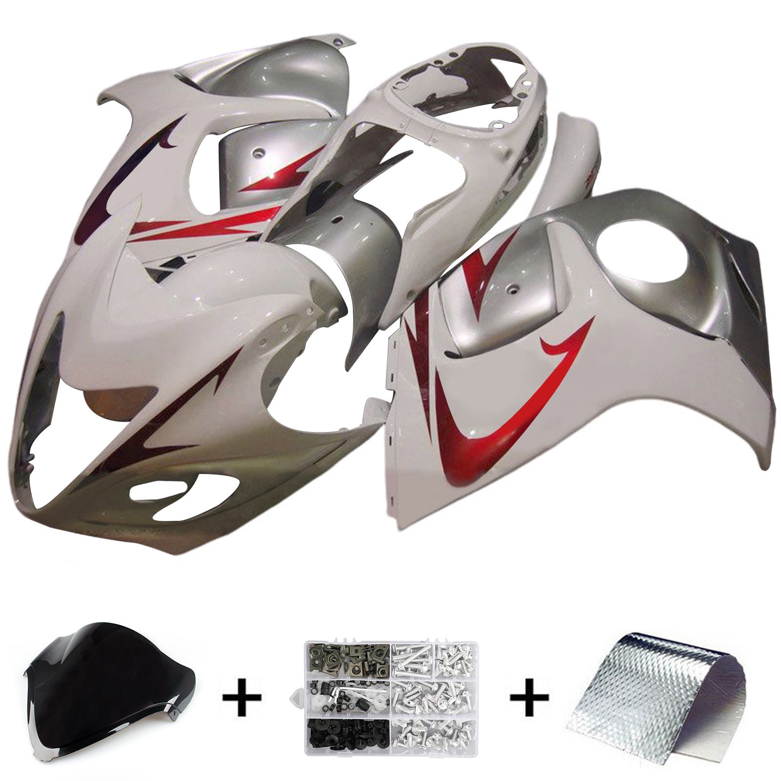 Kit de carénage d'injection Suzuki Hayabusa GSX1300R 2008-2020, carrosserie en plastique ABS