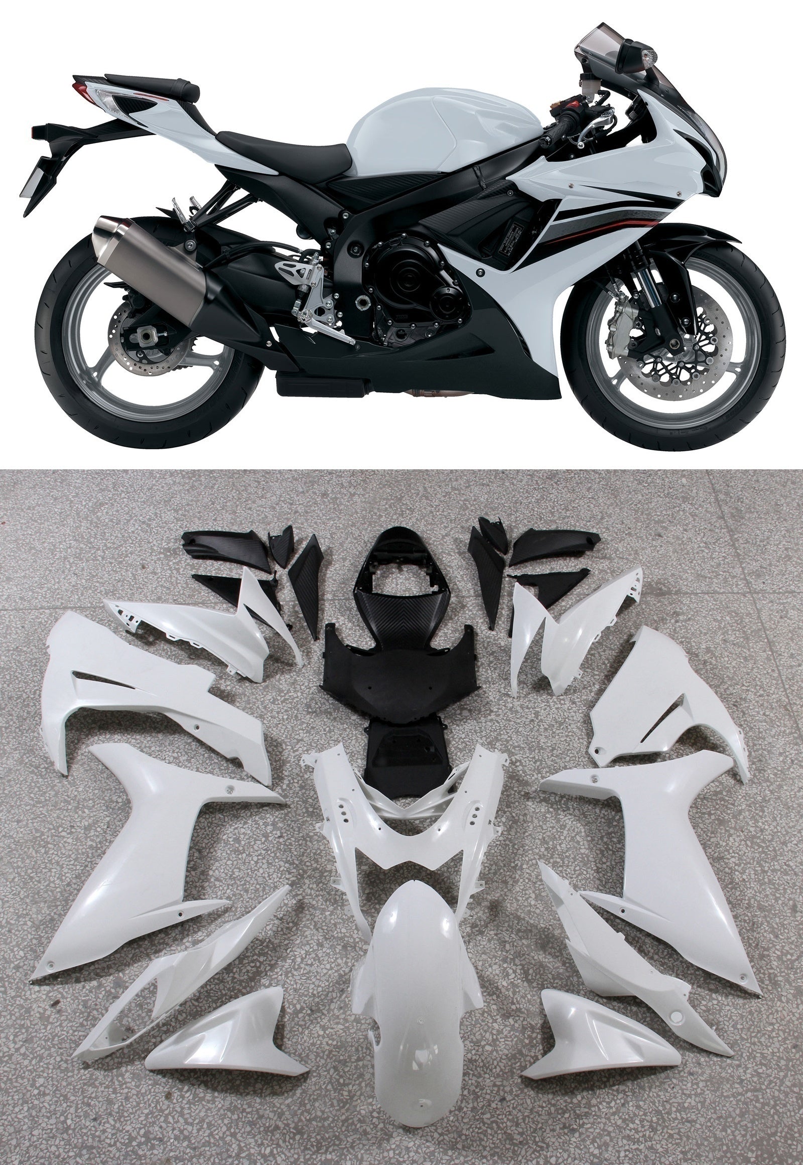 FAX Komplet za brizganje karoserije iz ABS plastike za Suzuki GSXR 600/750 2011-2025 K11