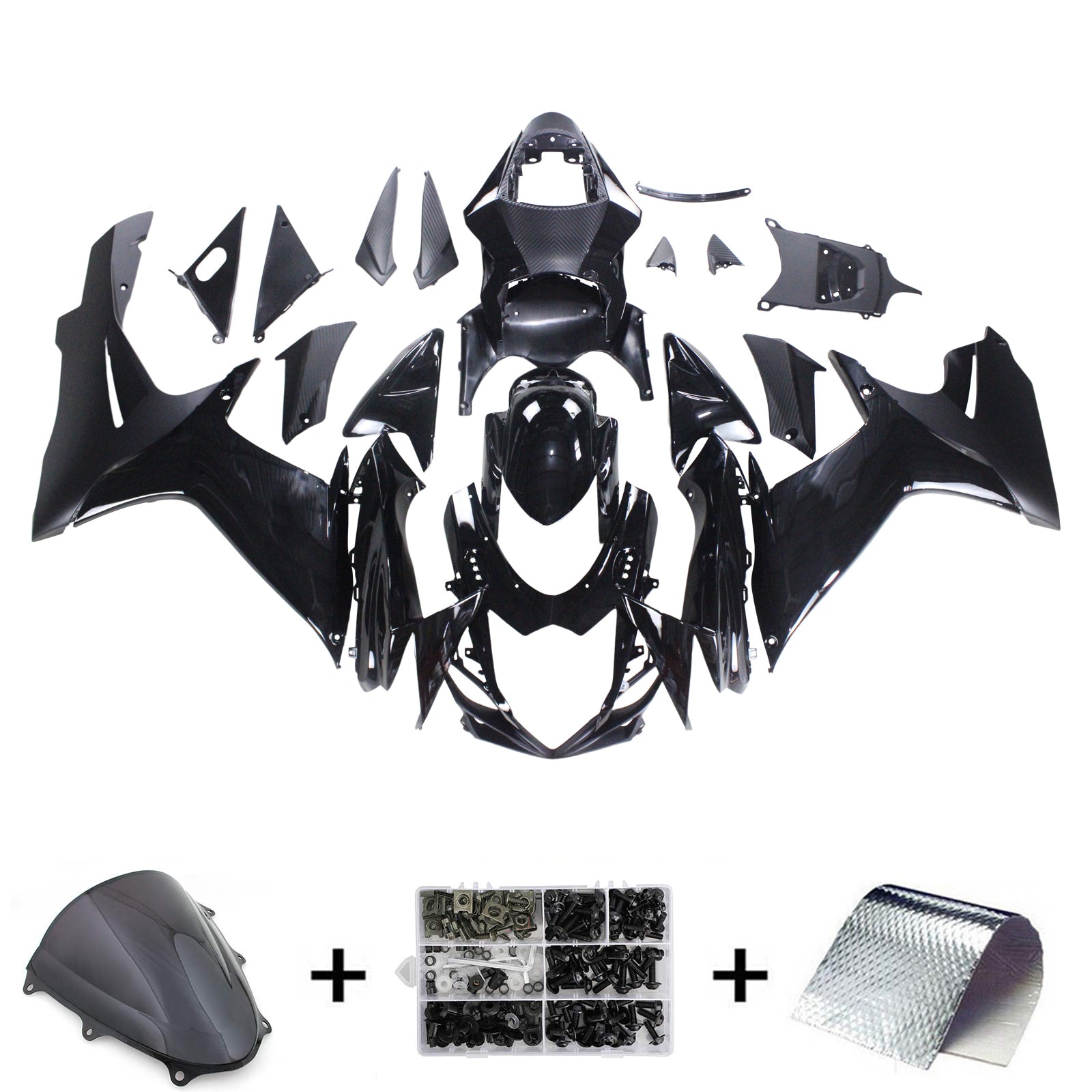 Amotopart Suzuki GSXR 600/750 2011-2025 K11 Carénage Kit Carrosserie Plastique ABS