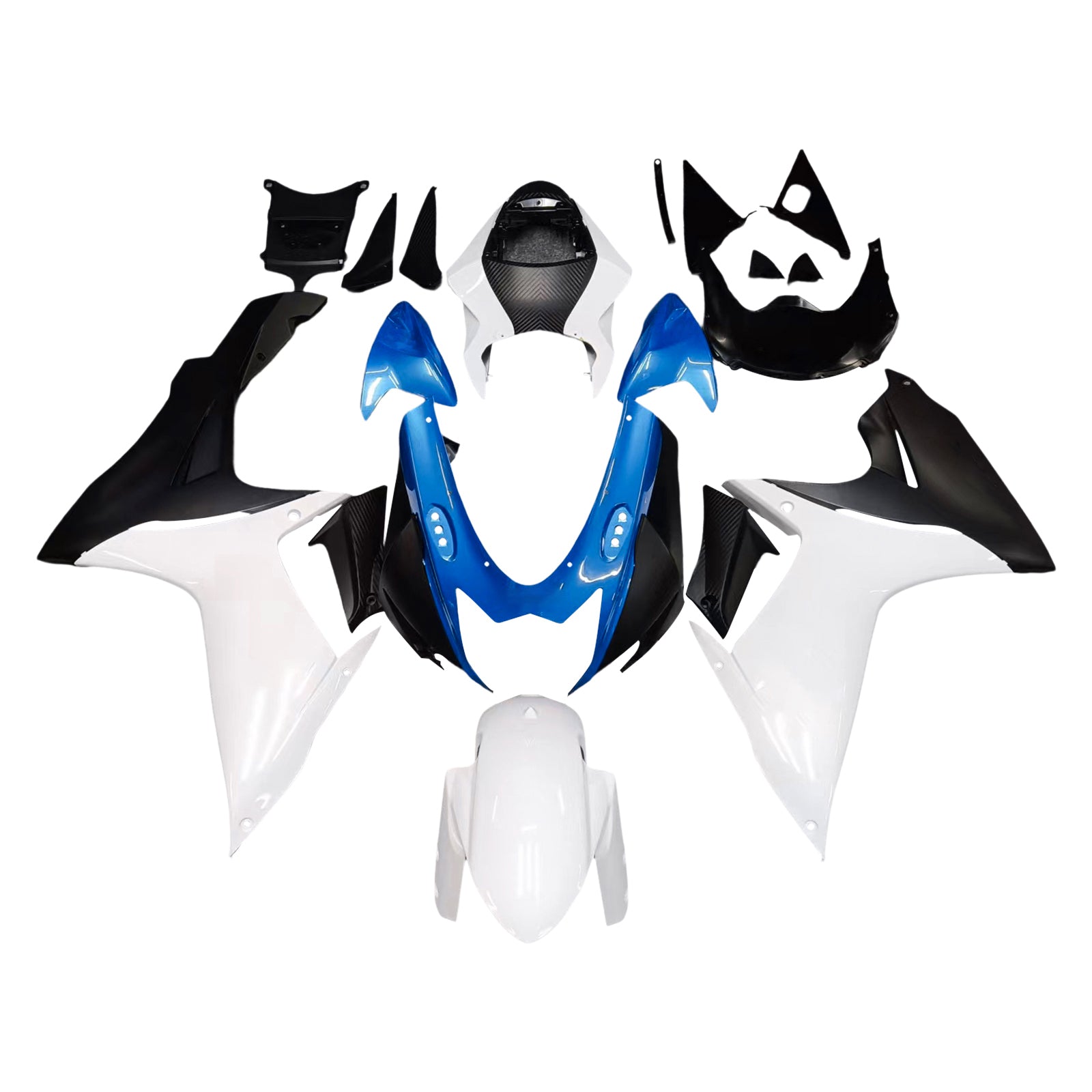 Amotopart Suzuki GSXR 600/750 2011-2025 K11 Carénage Kit Carrosserie Plastique ABS