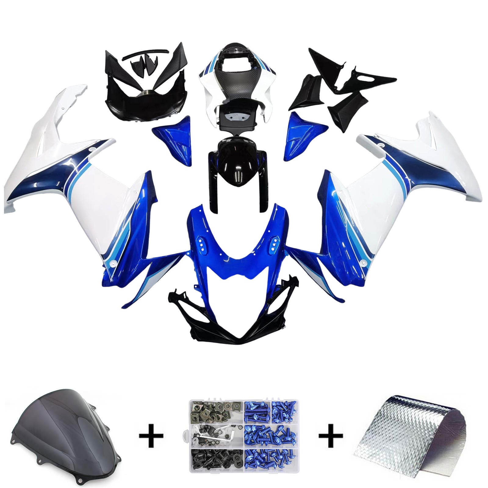 Amotopart Suzuki GSXR 600/750 2011-2025 K11 Carénage Kit Carrosserie Plastique ABS