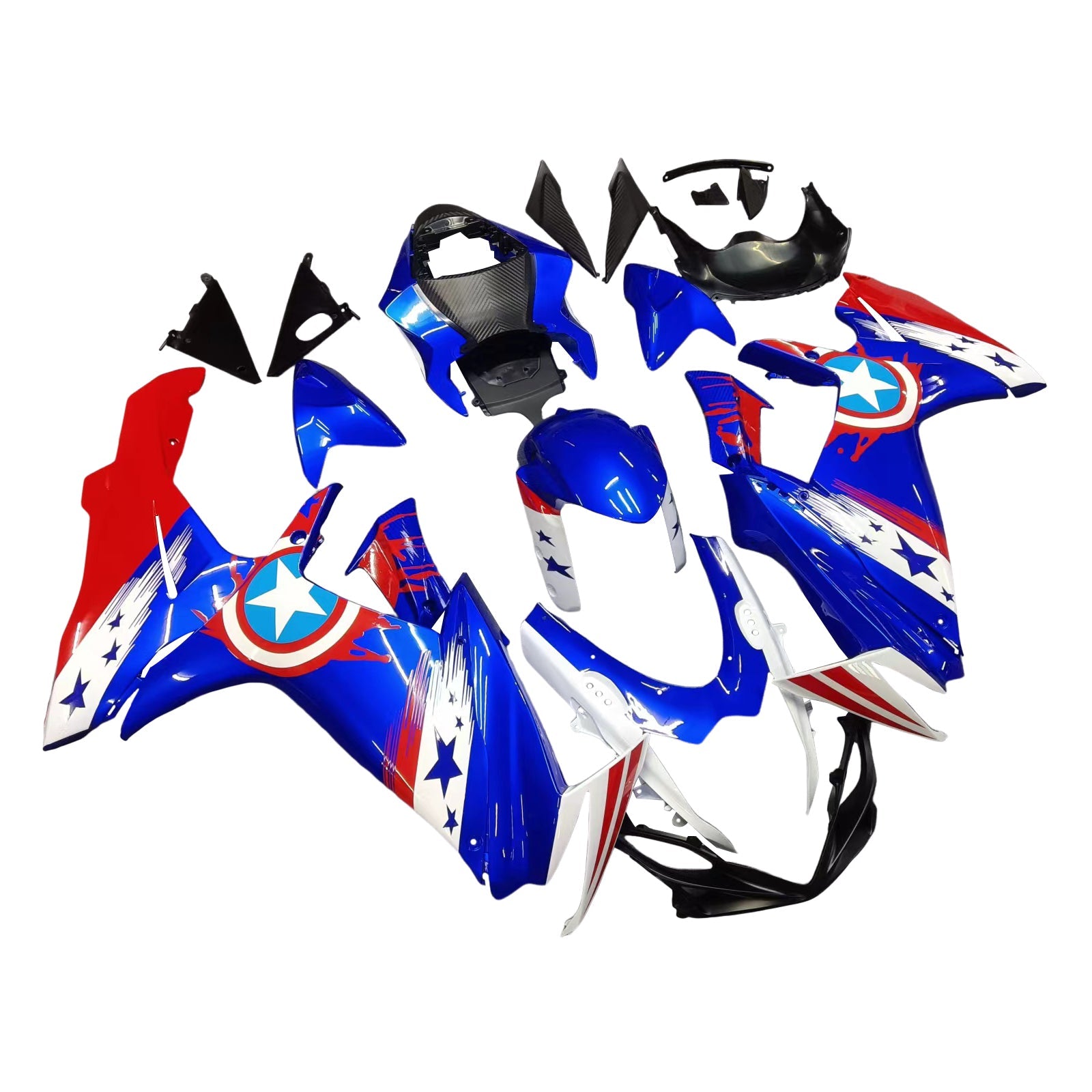 Amotopart Suzuki GSXR 600/750 2011-2025 K11 ABS muovinen korin suojasarja