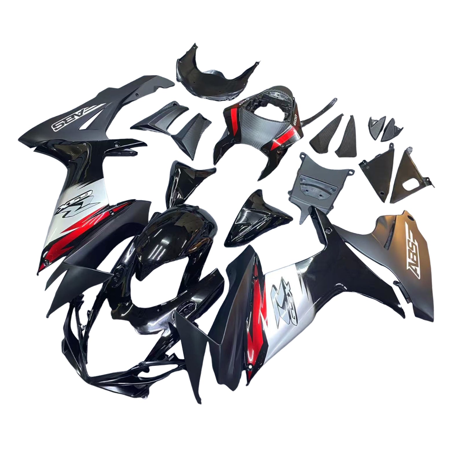 Amotopart Suzuki GSXR 600/750 2011-2025 K11 ABS muovinen korin suojasarja