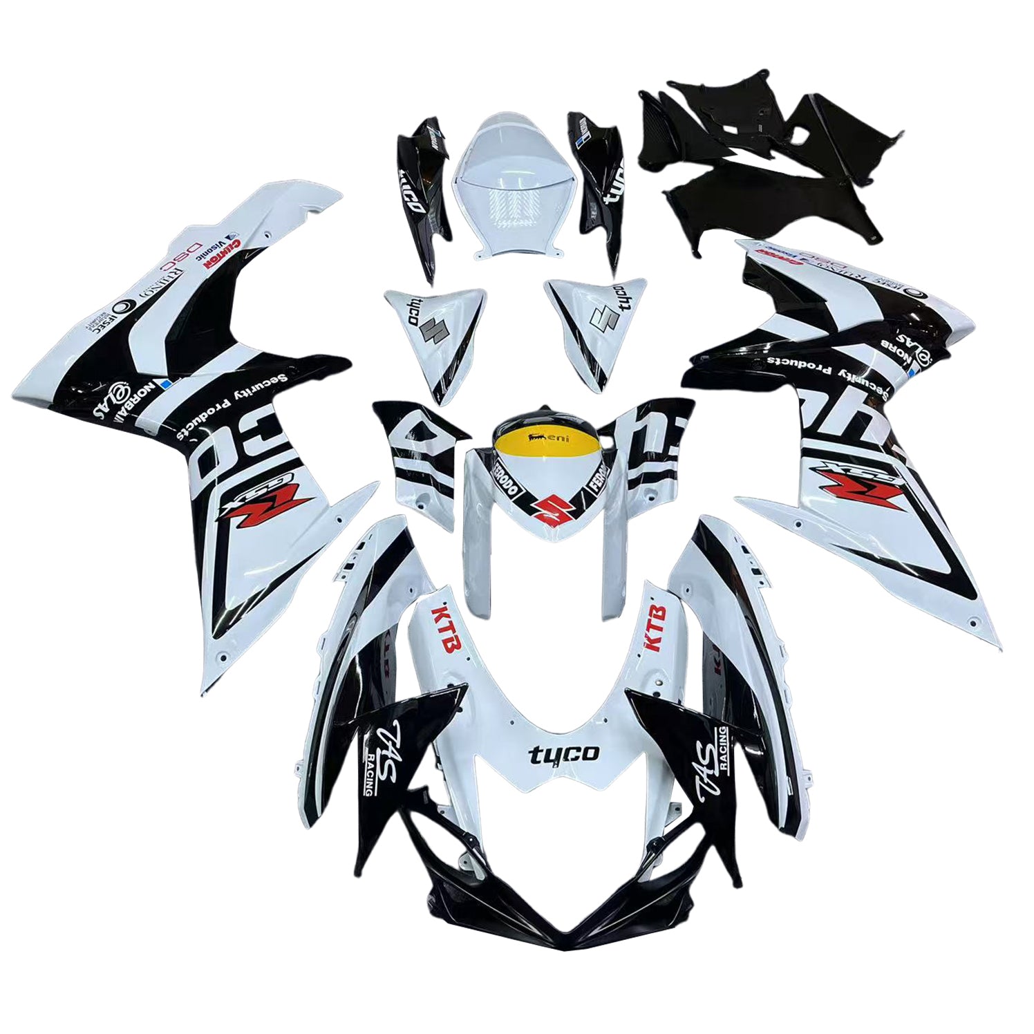 Amotopart Suzuki GSXR 600/750 2011-2025 K11 ABS muovinen korin suojasarja