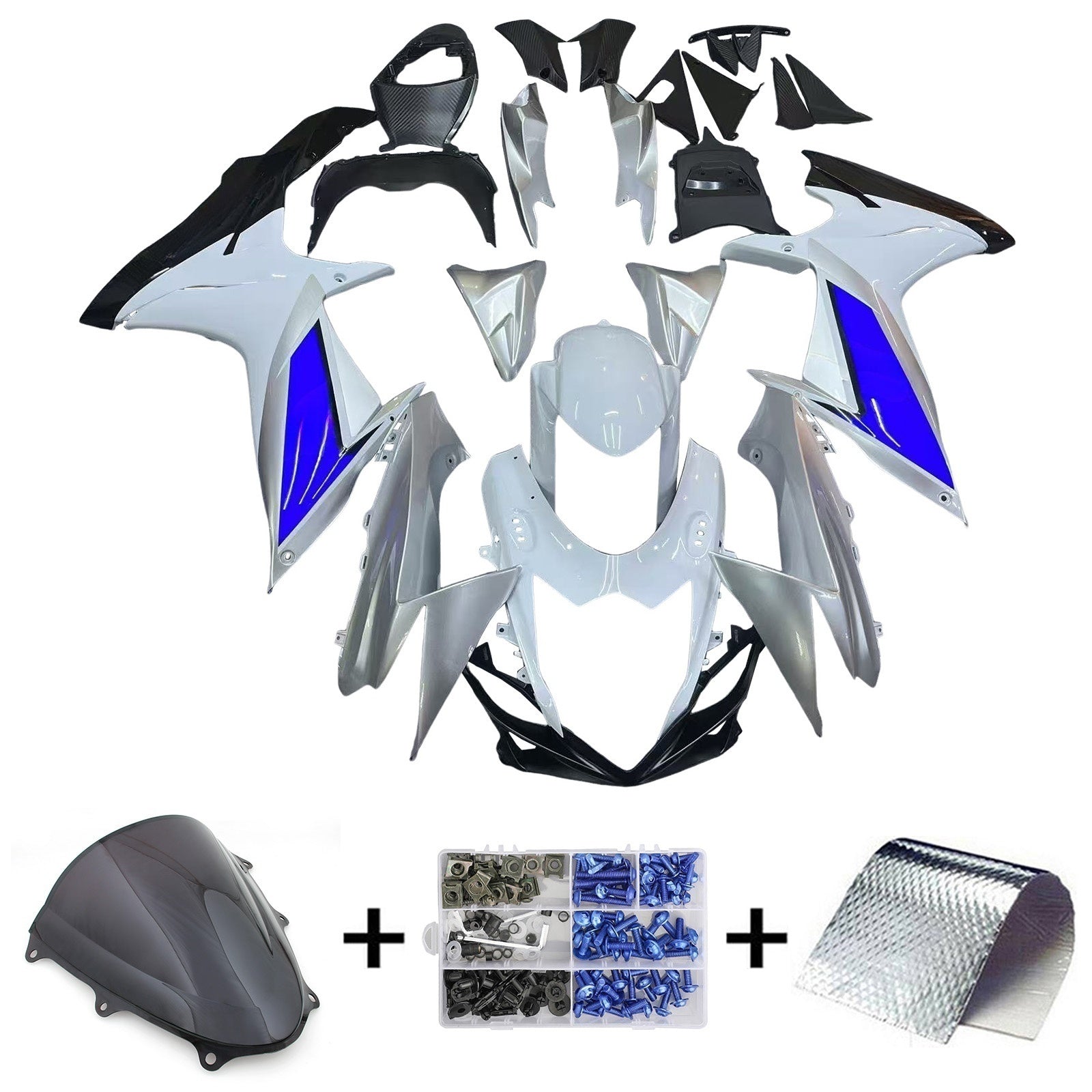 Amotopart Suzuki GSXR 600/750 2011-2025 K11 ABS muovinen korin suojasarja