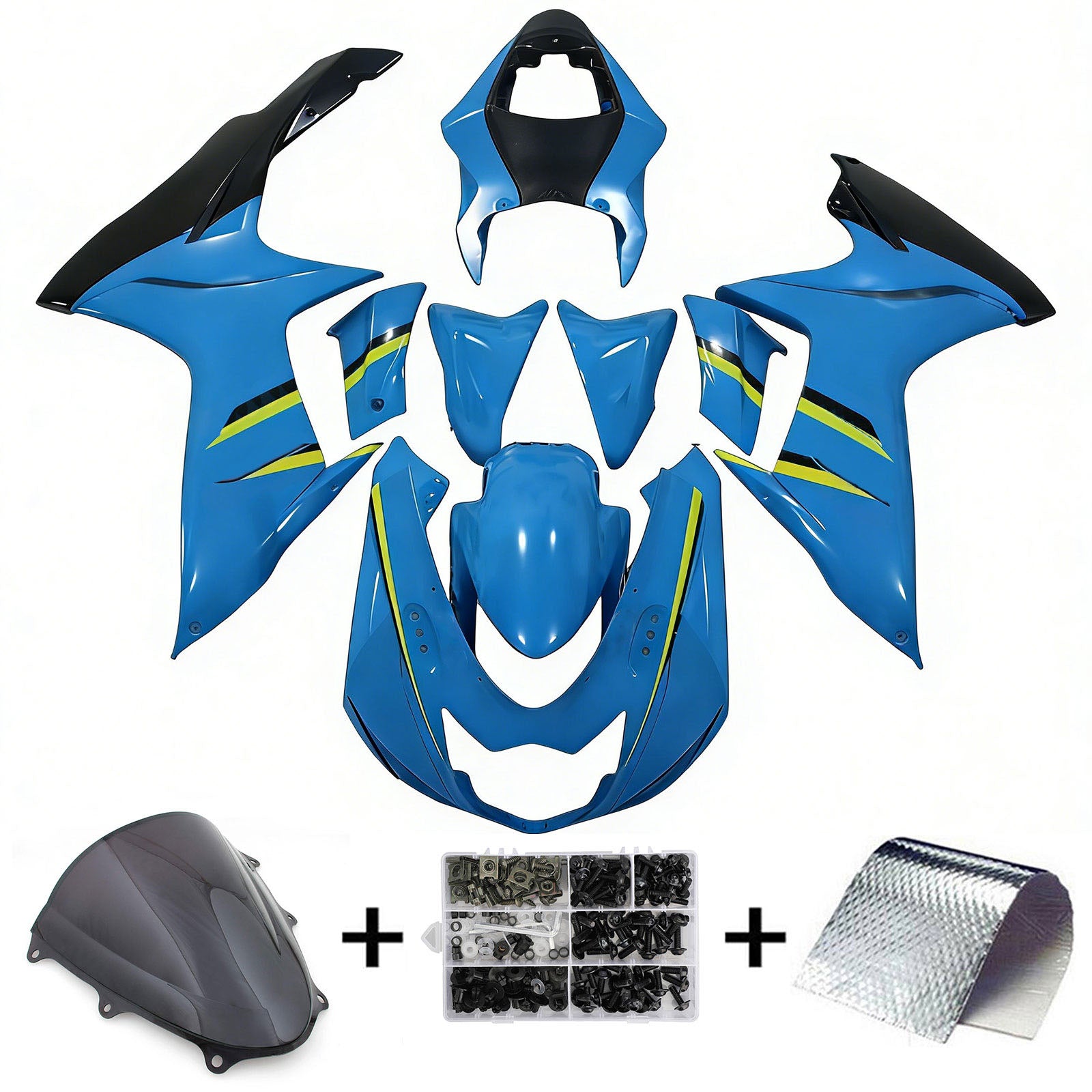 2011-2025 Suzuki GSXR 600/750 K11 Kit de carénage d'injection carrosserie plastique ABS