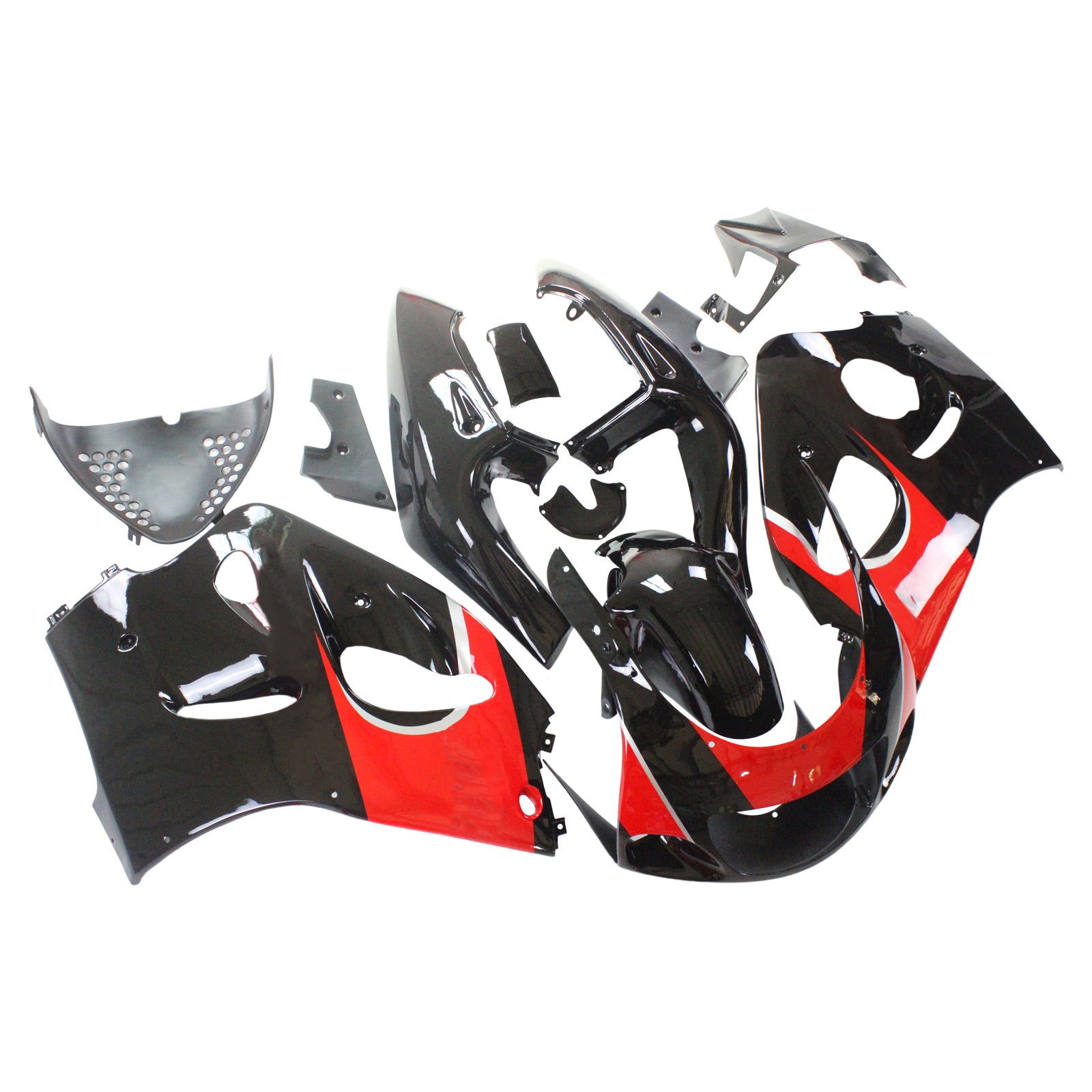 Amotopart Suzuki GSXR 600/750 1996-2000 Kit Carénage Carrosserie Plastique ABS