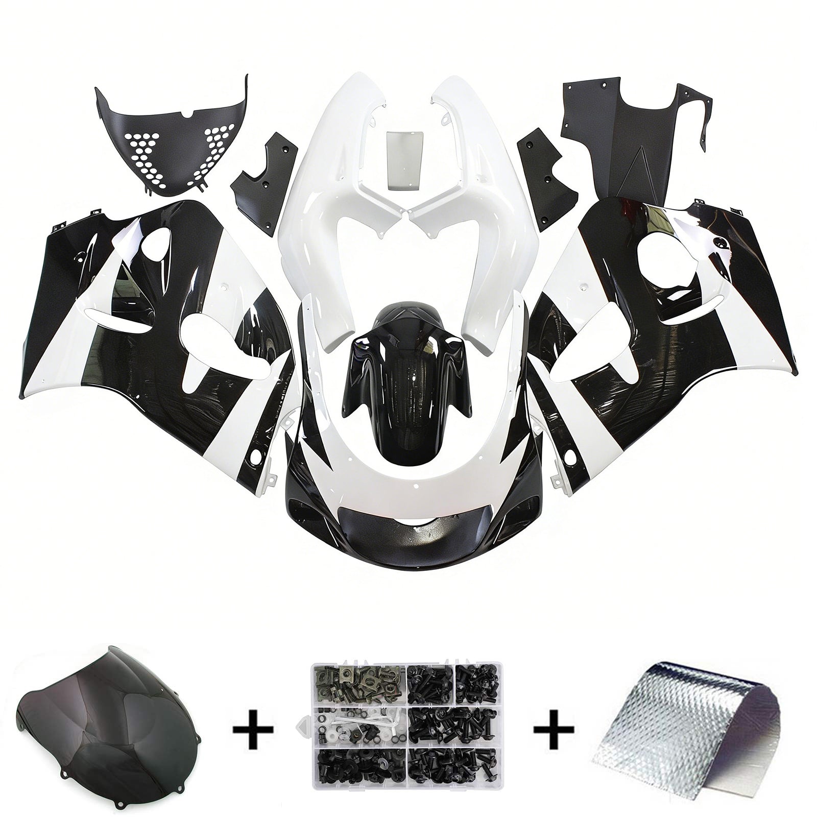 Amotopart Suzuki GSXR 600/750 1996-2000 Kit Carénage Carrosserie Plastique ABS