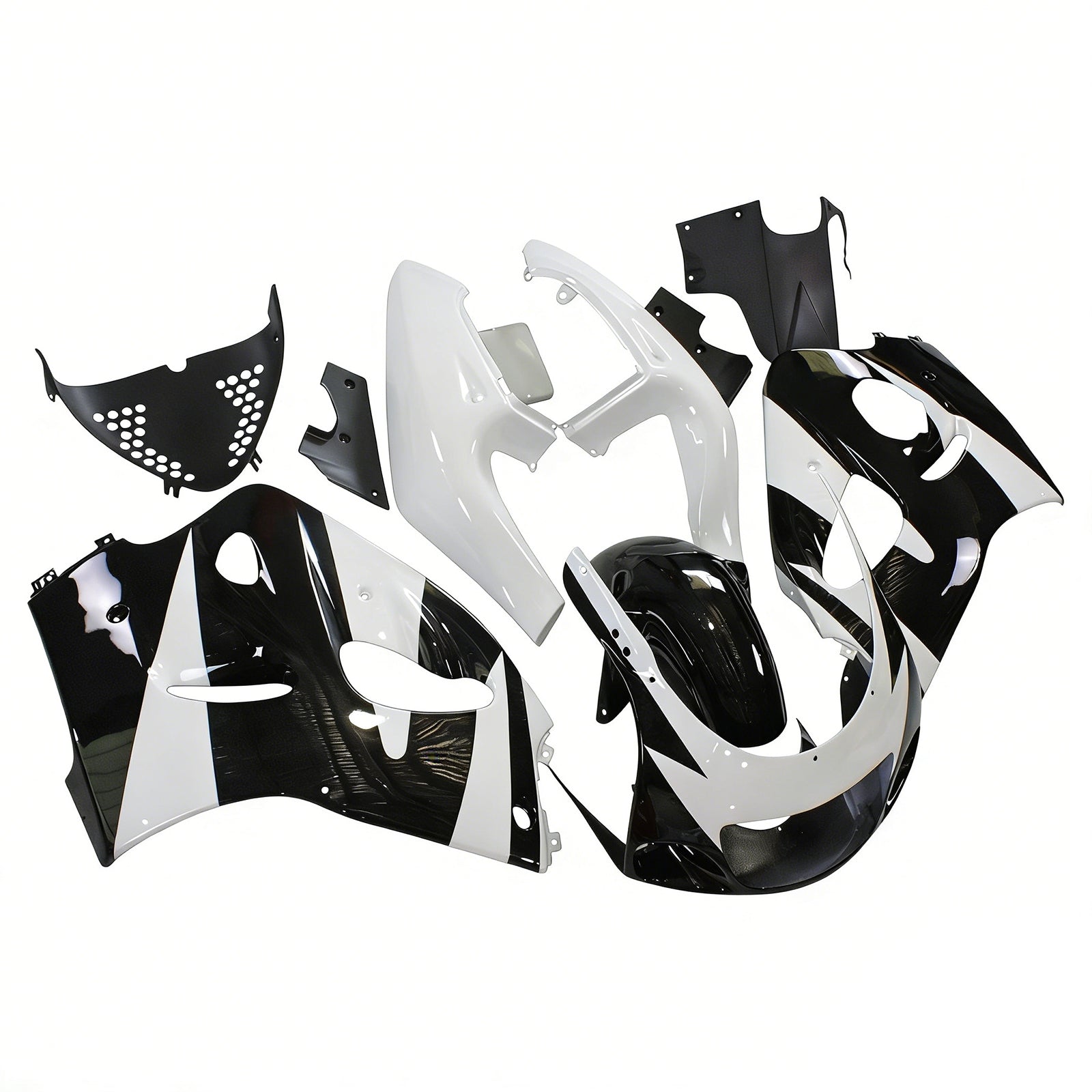 Amotopart Suzuki GSXR 600/750 1996-2000 Kit Carénage Carrosserie Plastique ABS