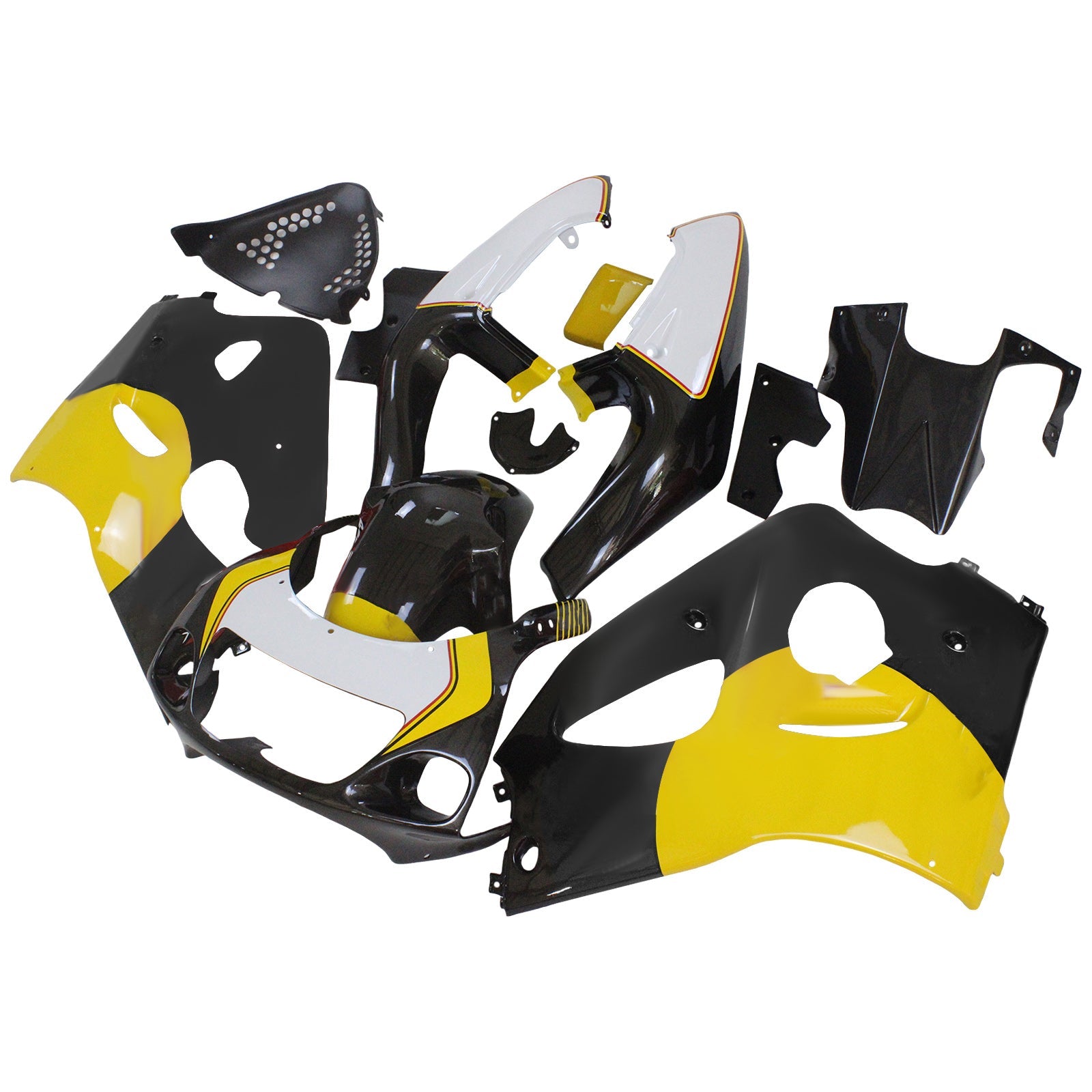 Amotopart Suzuki GSXR 600/750 1996-2000 Kit Carénage Carrosserie Plastique ABS