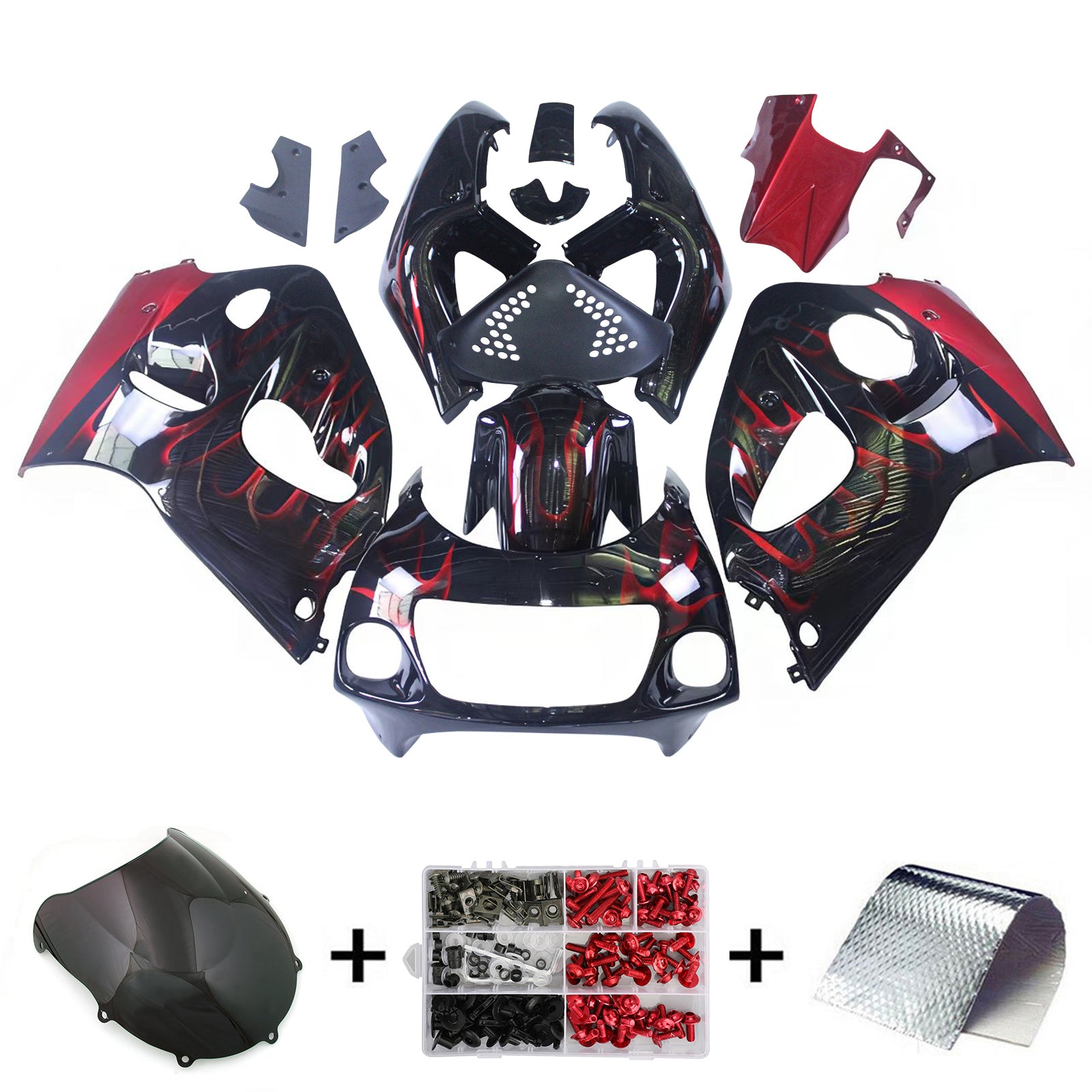 Amotopart Suzuki GSXR600 1996-2000 GSXR750 1996-1999 päällirakenteen suojasarja