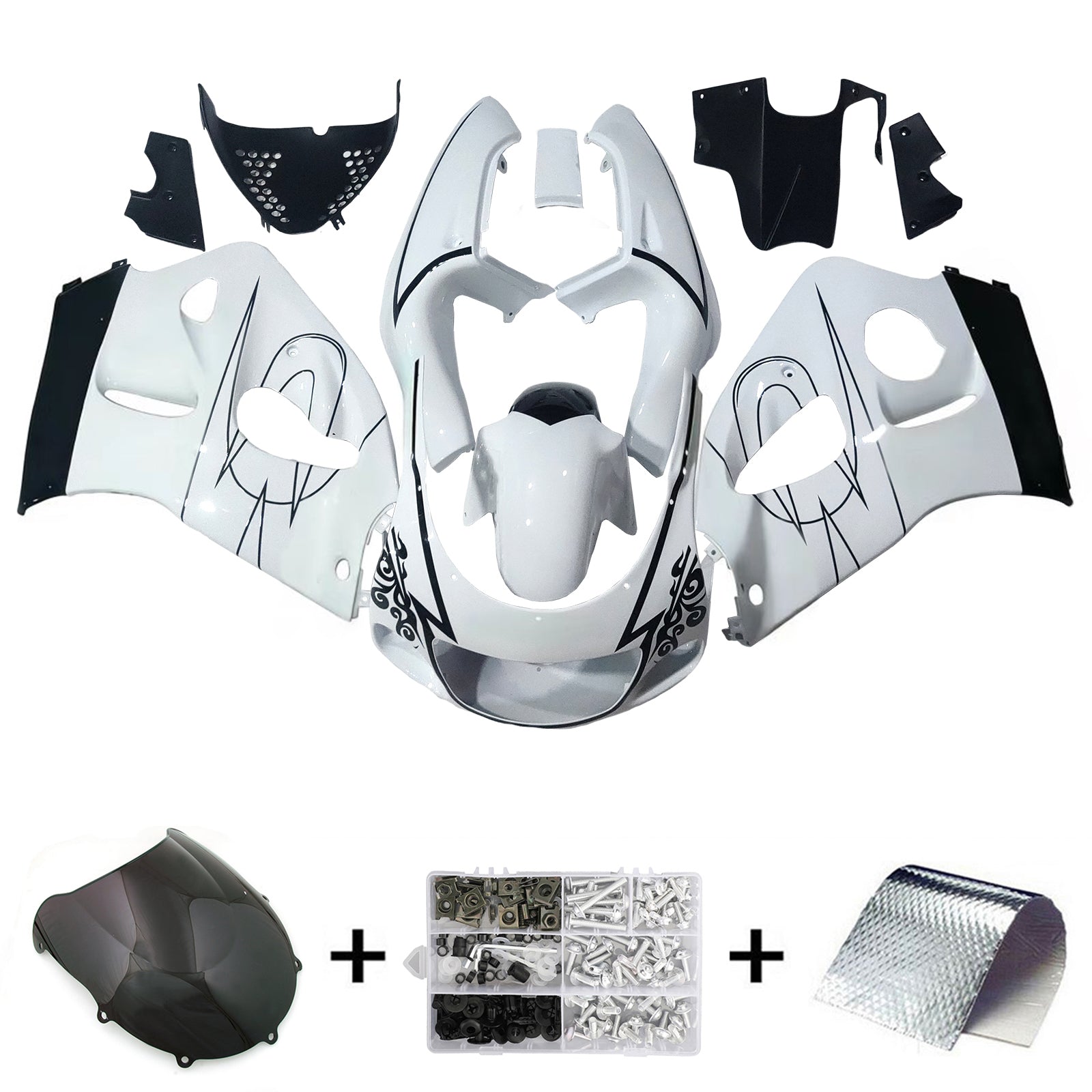 Amotopart Suzuki GSXR600 1996-2000 GSXR750 1996-1999 päällirakenteen suojasarja