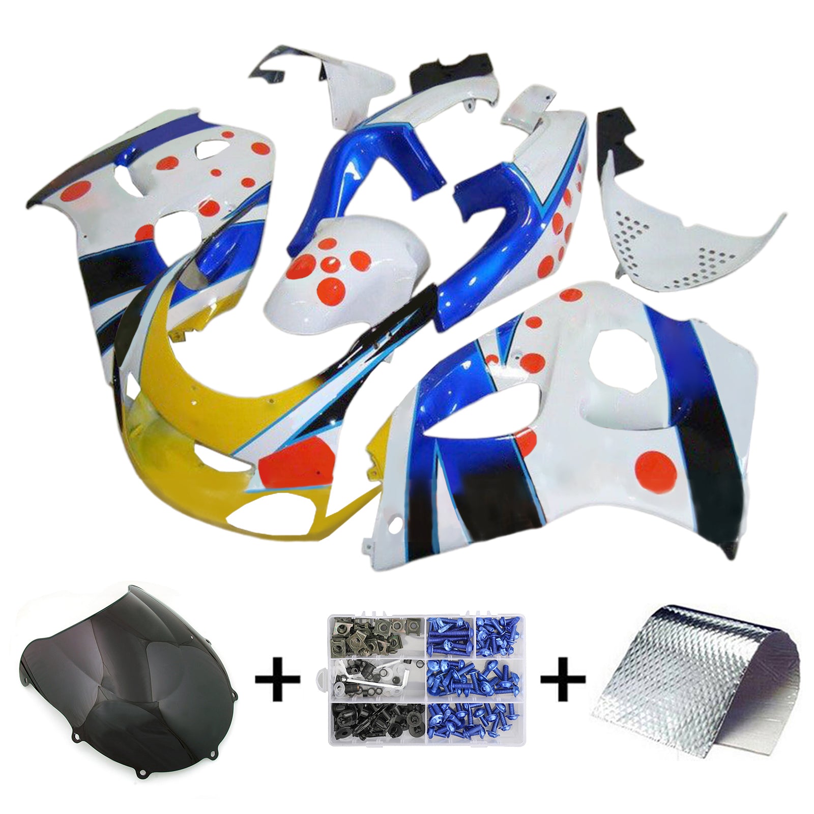 1996-2000 Suzuki GSXR600 1996-1999 GSXR750 Kit de carénage d'injection carrosserie