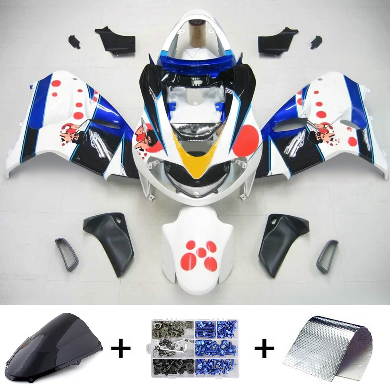 Amotopart Suzuki TL1000R 1998-2003 ABS kunststof carrosseriekuipset
