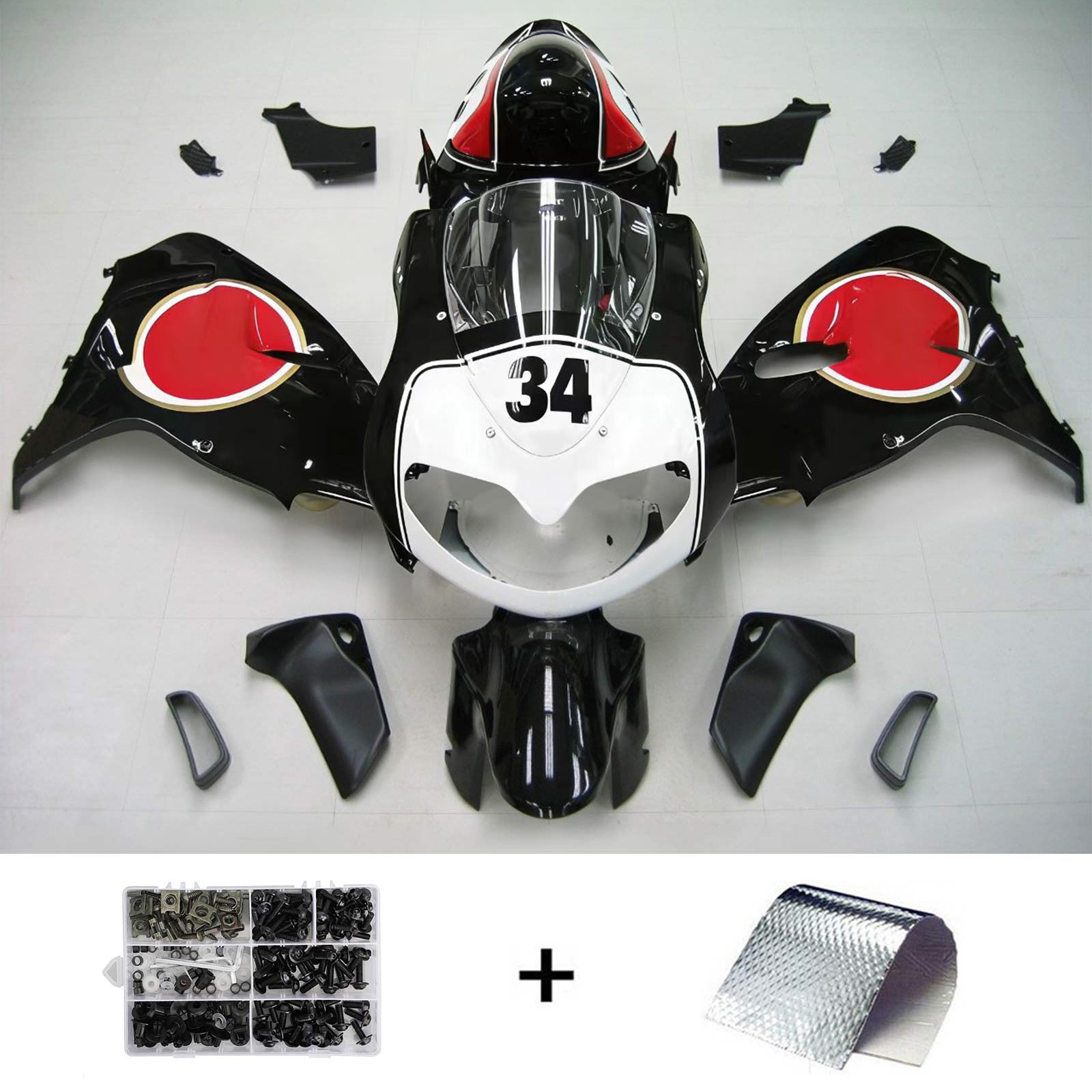 Amotopart Suzuki TL1000R 1998-2003 ABS kunststof carrosseriekuipset