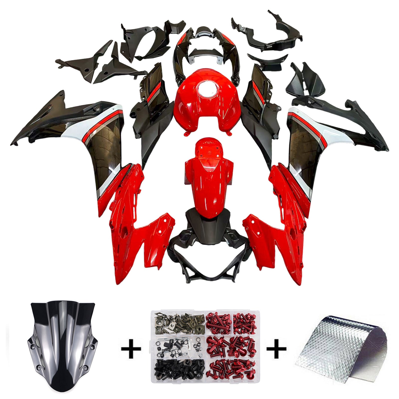 Amotopart Suzuki GSX250R 2017-2020 Kit Carénage Carrosserie Plastique ABS