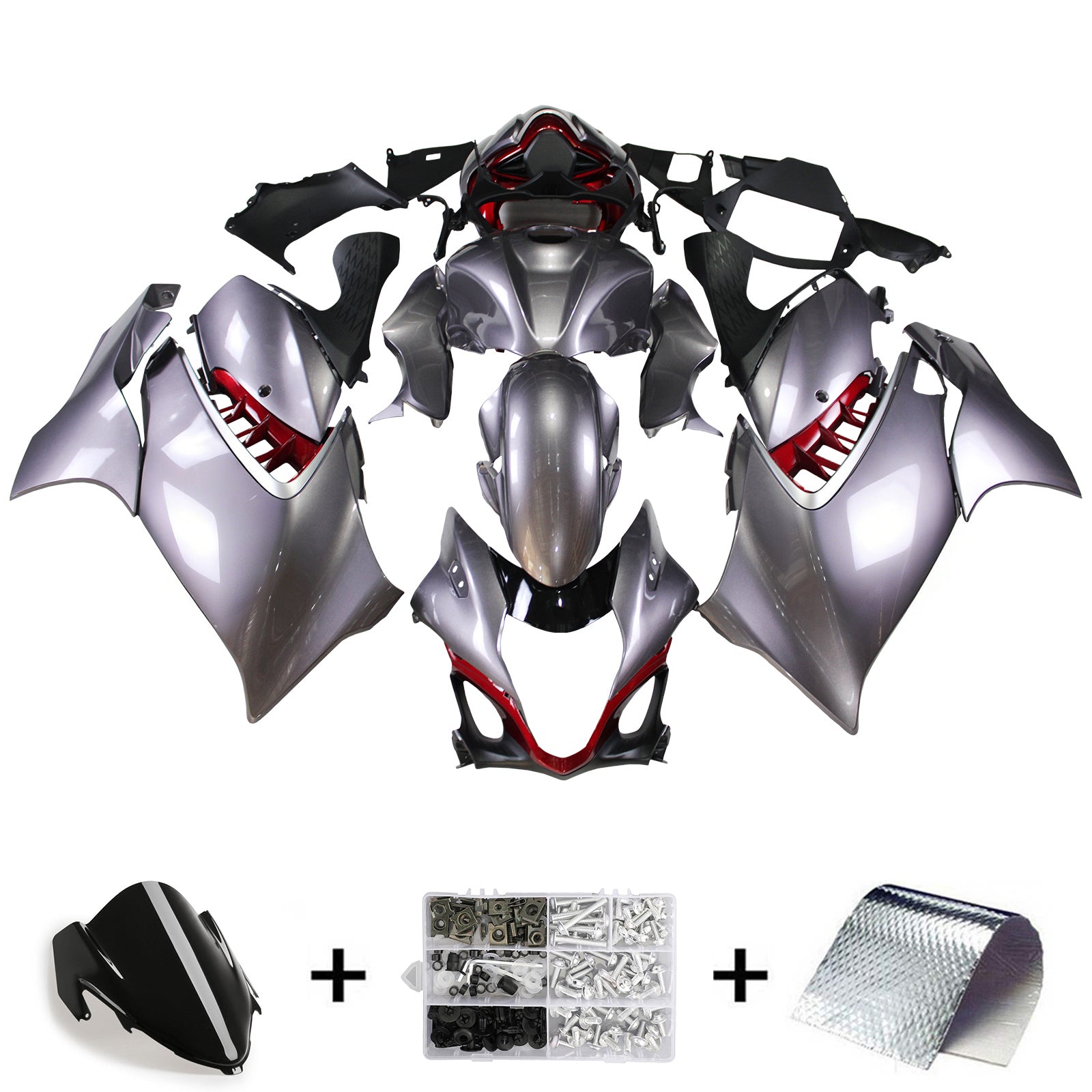 Amotopart Suzuki Hayabusa GSX1300R 2021-2023 Kit de carénage carrosserie ABS