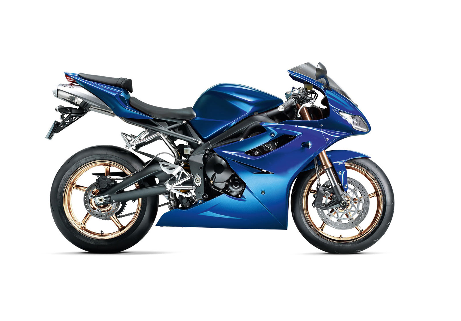 Carénages Amotopart 2006-2008 Triumph Daytona 675 Bleu Daytona Generic