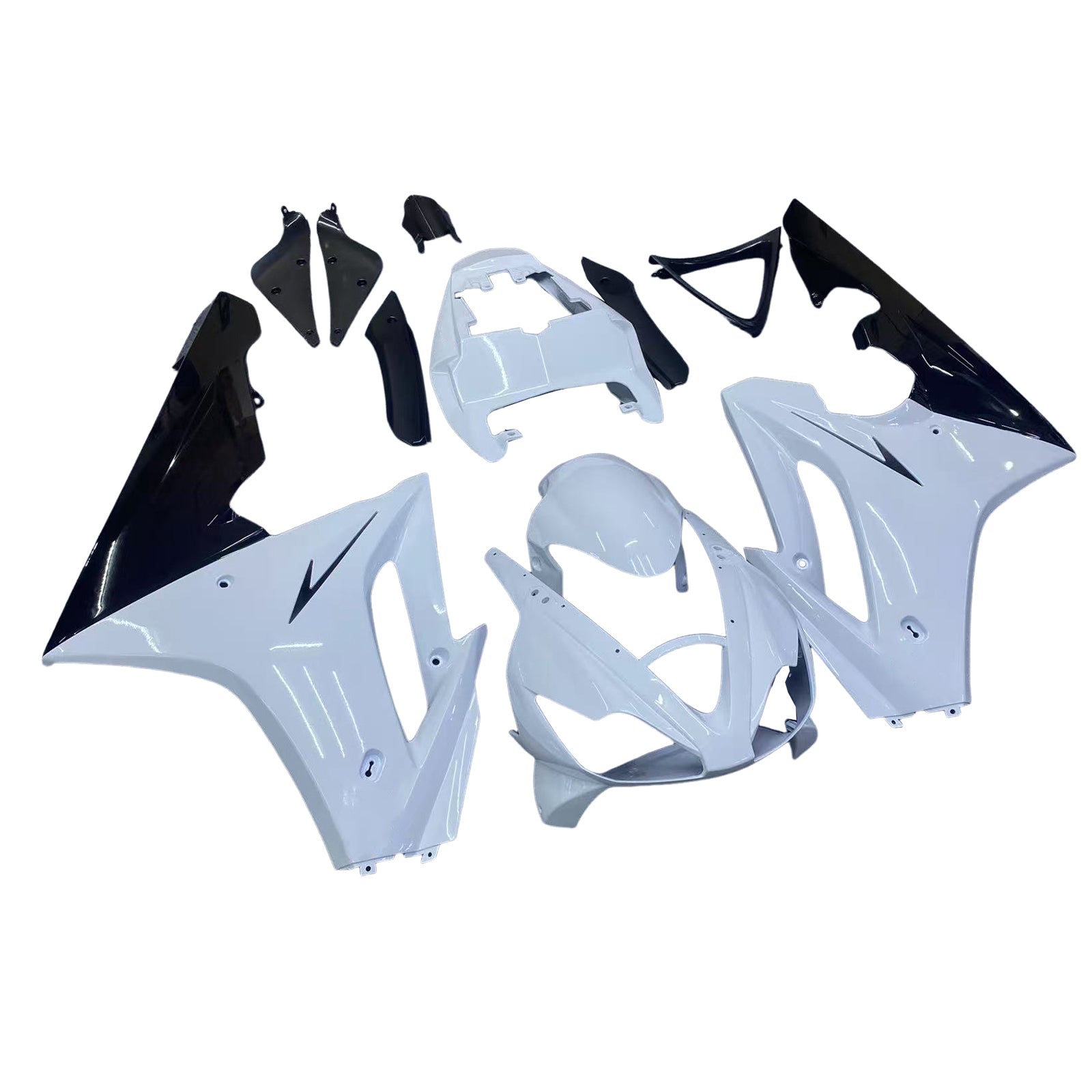 Carénages Amotopart 2006-2008 Triumph Daytona 675 Blanc Noir Daytona Generic