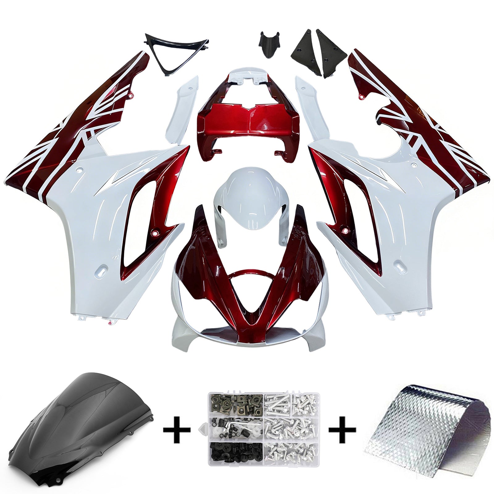 Amotopart Triumph Daytona 675 2006-2008 ABS muovinen korirakennesarja