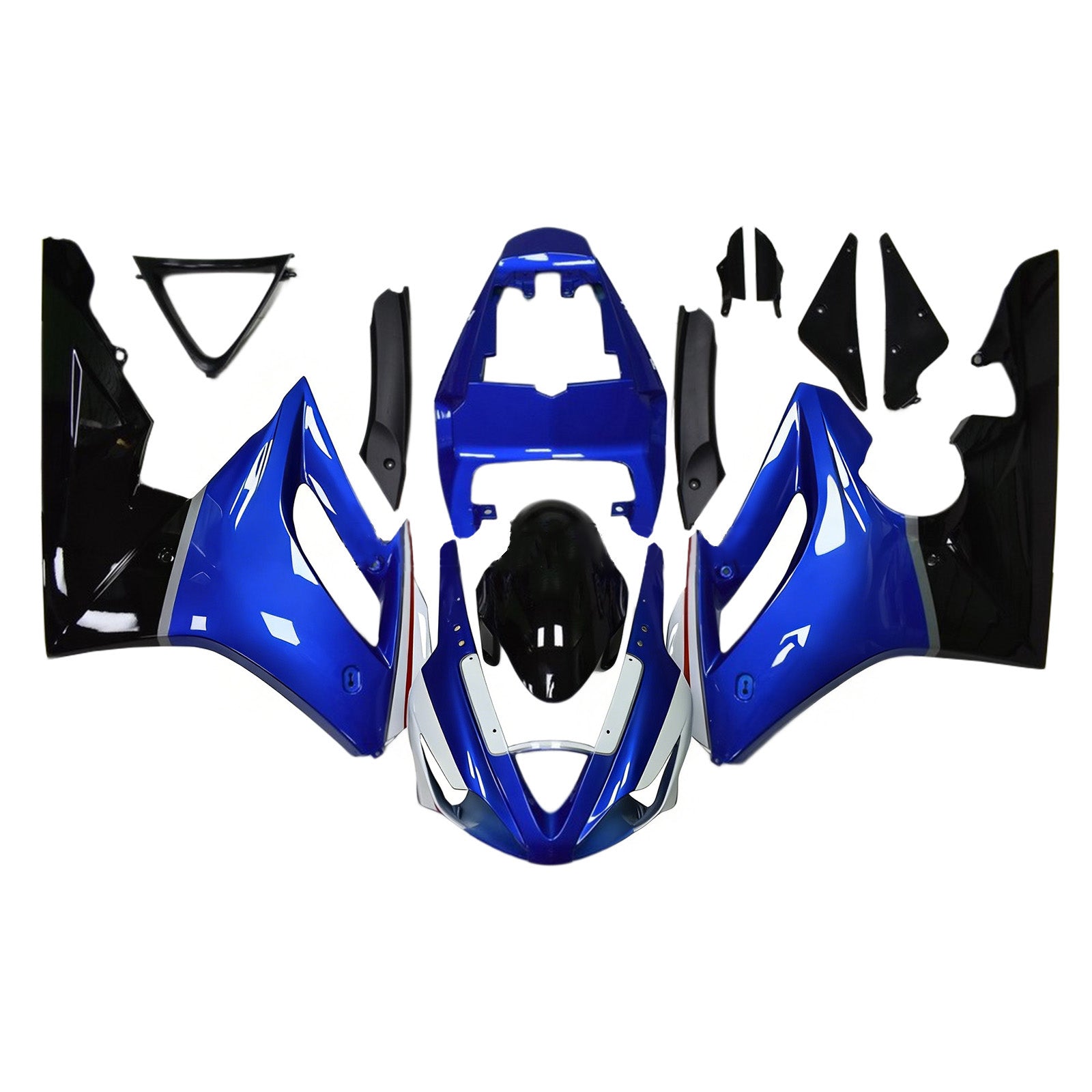 Amotopart Triumph Daytona 675 2006-2008 Kit Carénage Carrosserie Plastique ABS