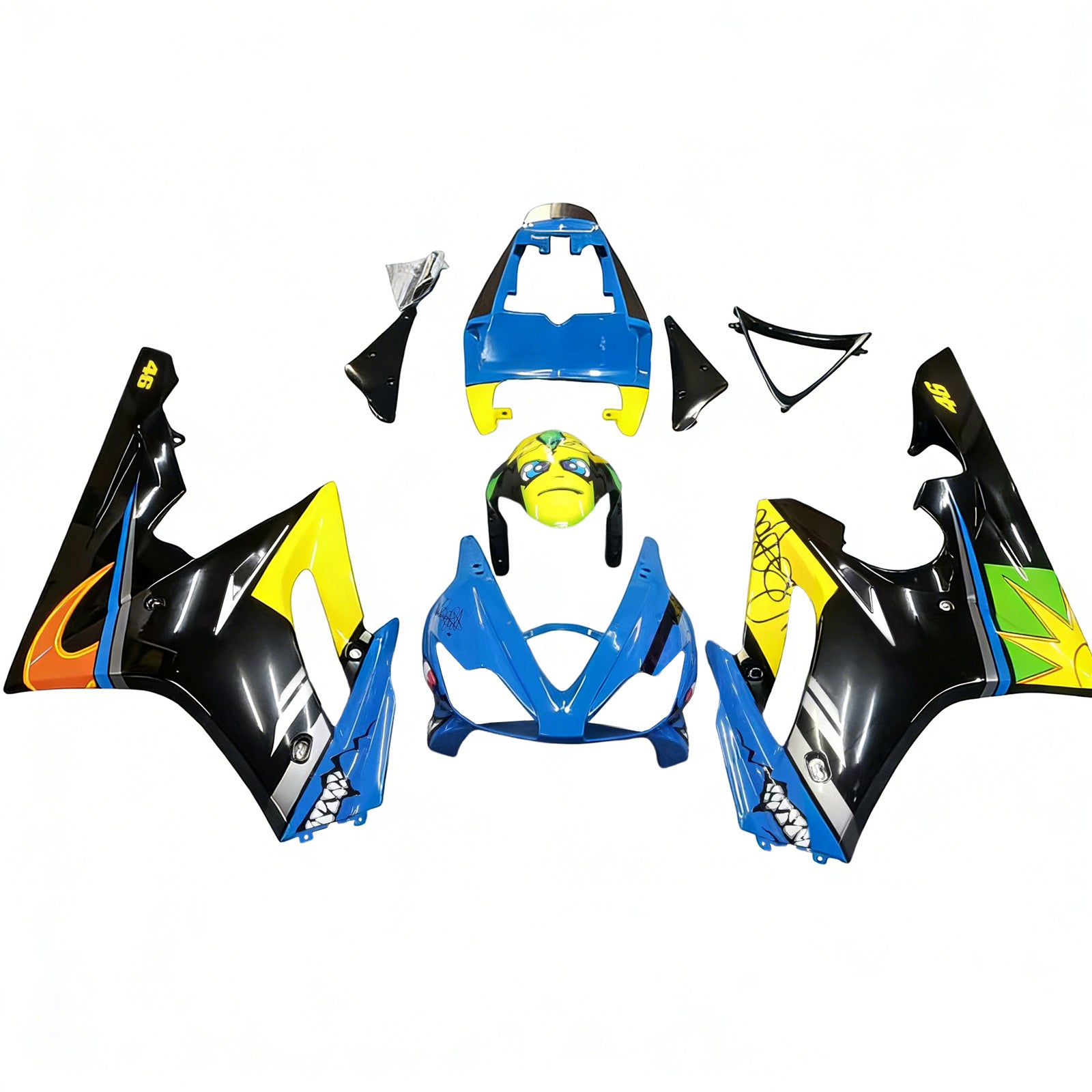 Amotopart Triumph Daytona 675 2006-2008 Zestaw owiewek plastikowych ABS