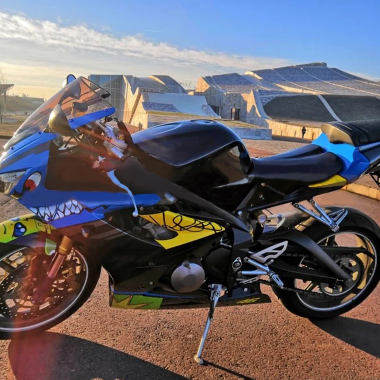 Amotopart Triumph Daytona 675 2006-2008 Zestaw owiewek plastikowych ABS