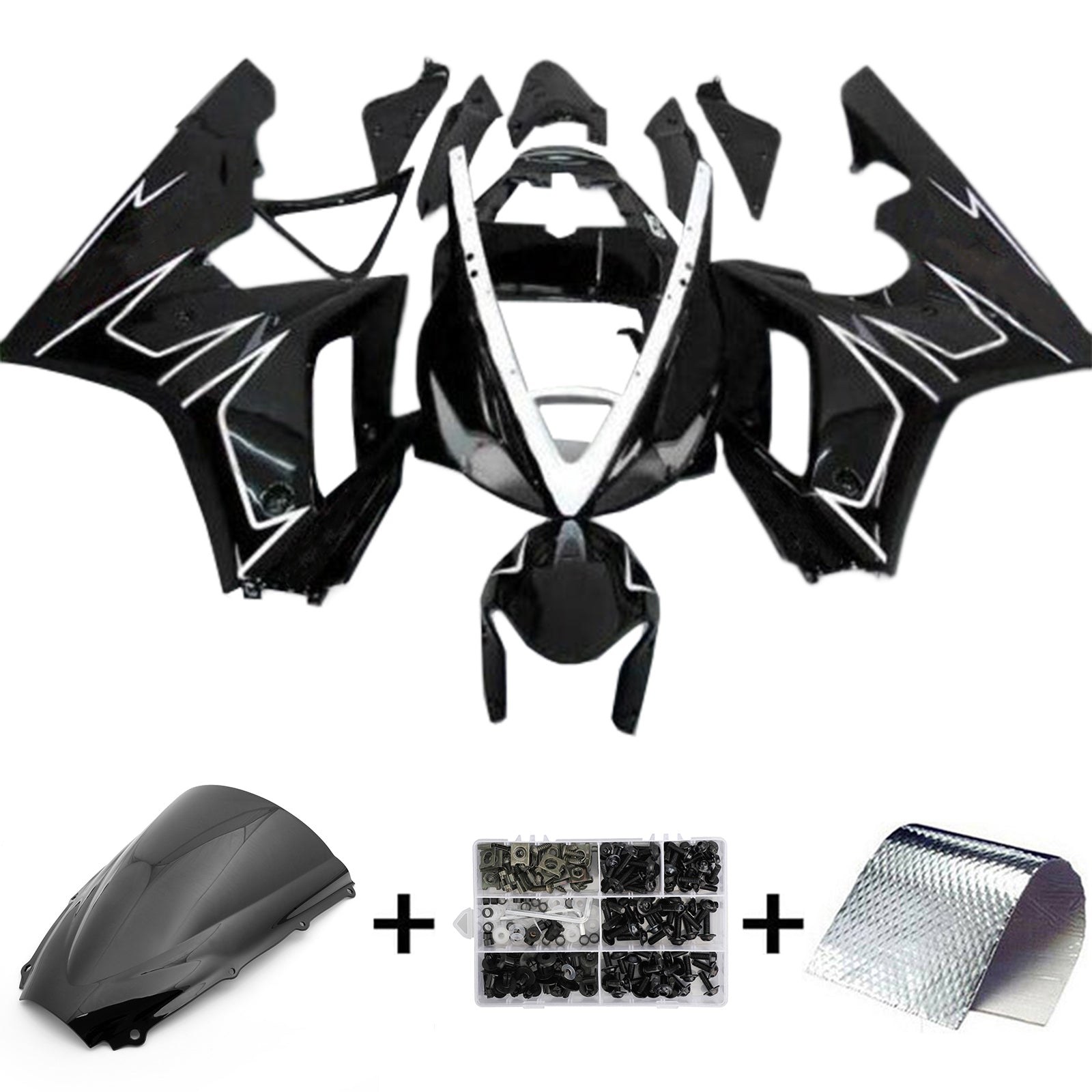 Amotopart Triumph Daytona 675 2006-2008 Kit Carénage Carrosserie Plastique ABS
