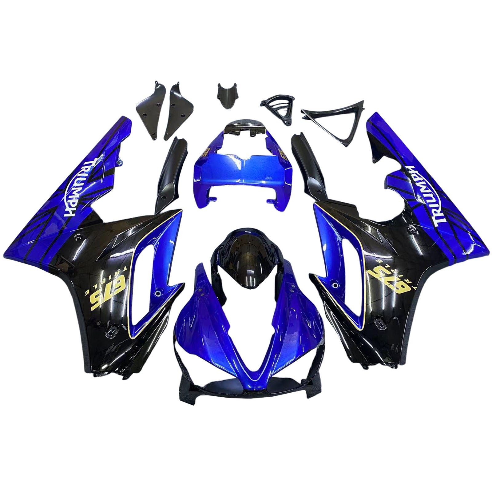 Amotopart Triumph Daytona 675 2009-2012 Kit de carenado de carrocería de plástico ABS