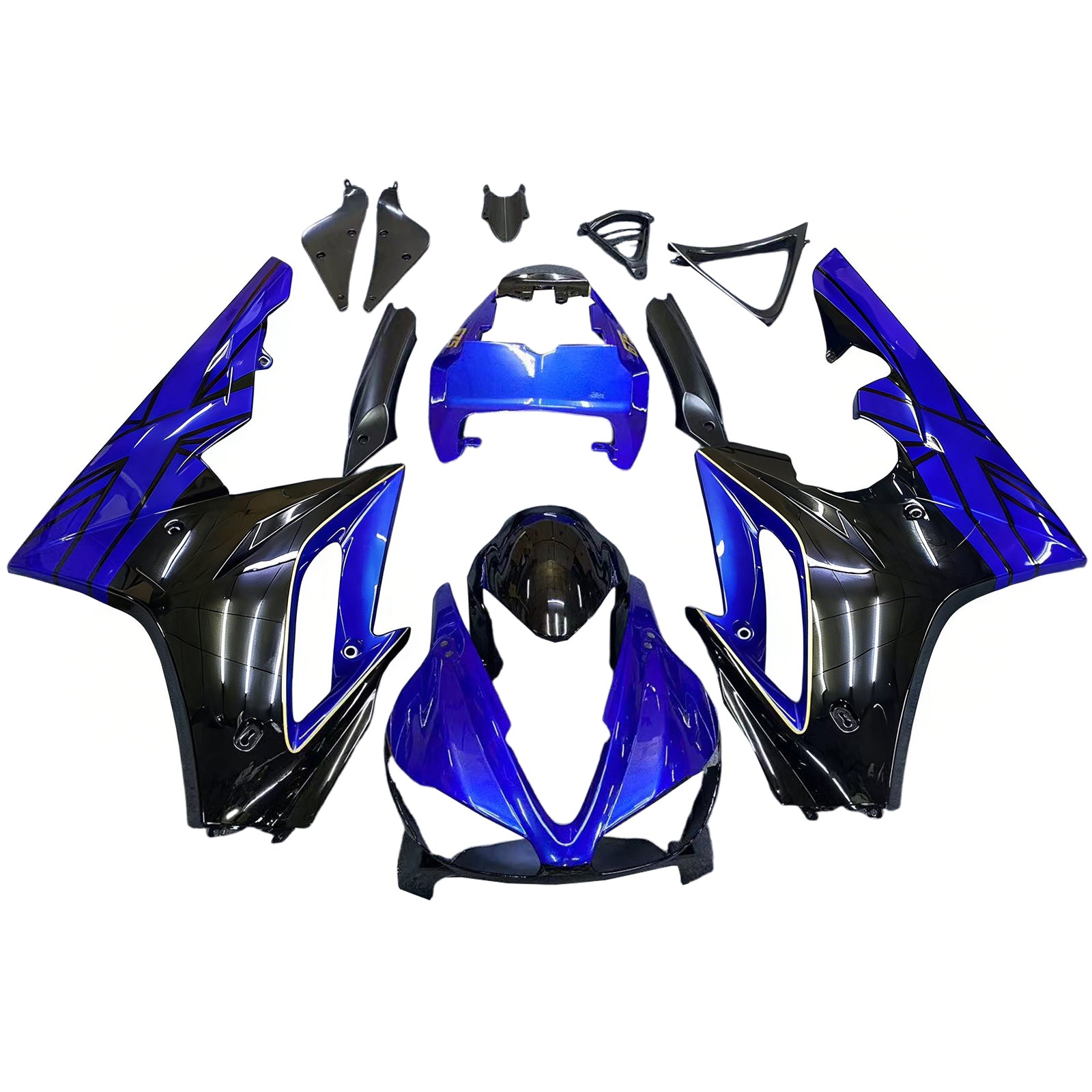 Amotopart Triumph Daytona 675 2009-2012 Kit Carénage Carrosserie Plastique ABS