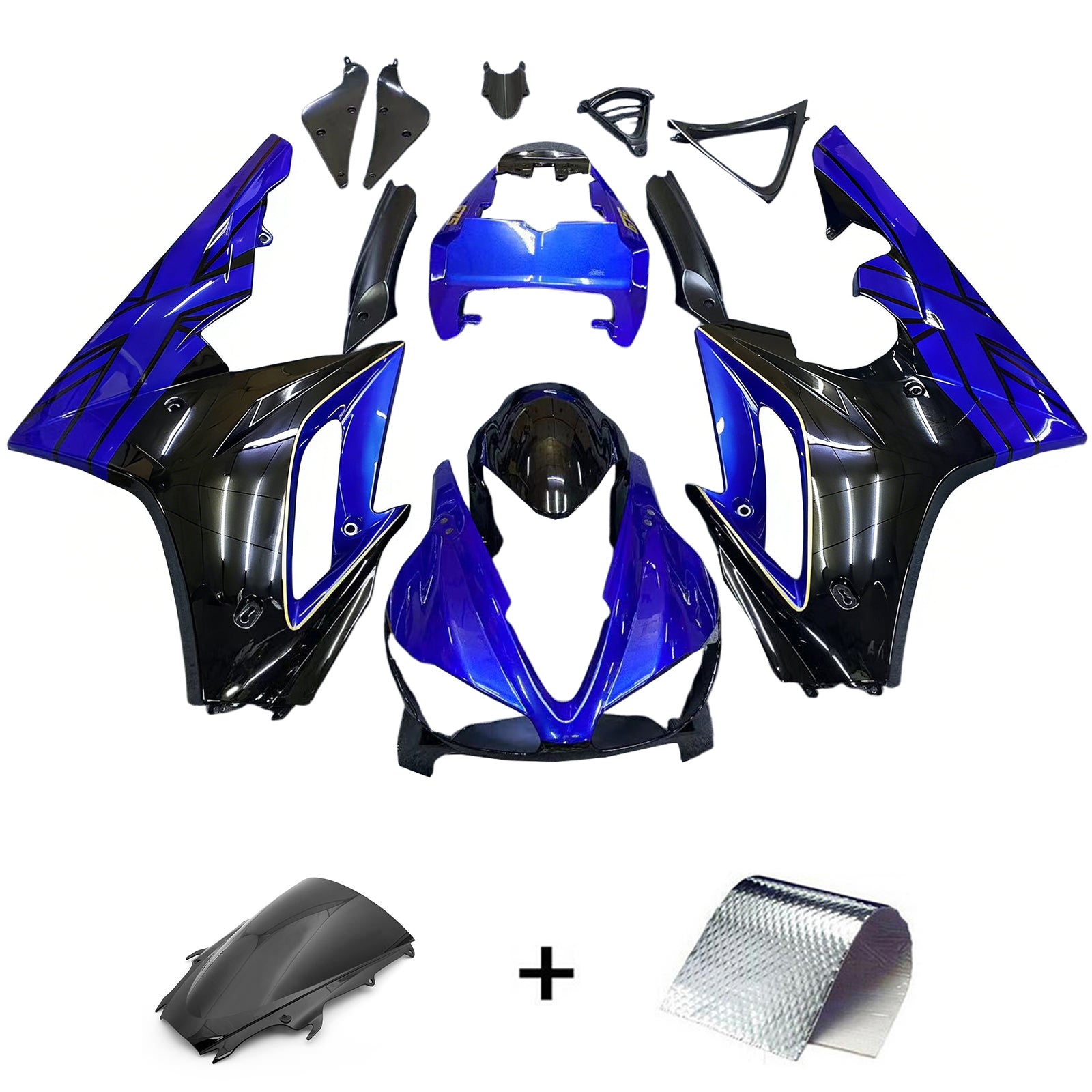 Amotopart Triumph Daytona 675 2009-2012 ABS muovinen korin suojasarja