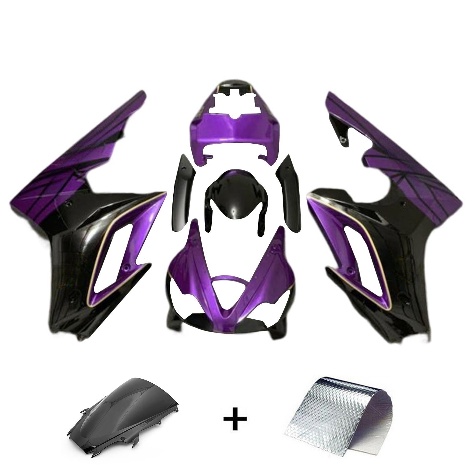 Amotopart Triumph Daytona 675 2009-2012 ABS kunststof carrosseriekuipset