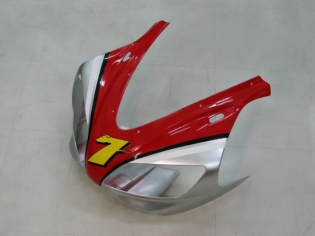 Carenados Amotopart 1998-1999 Yamaha YZF-R1 Rojo Plata No.7 Fortuna Genérico