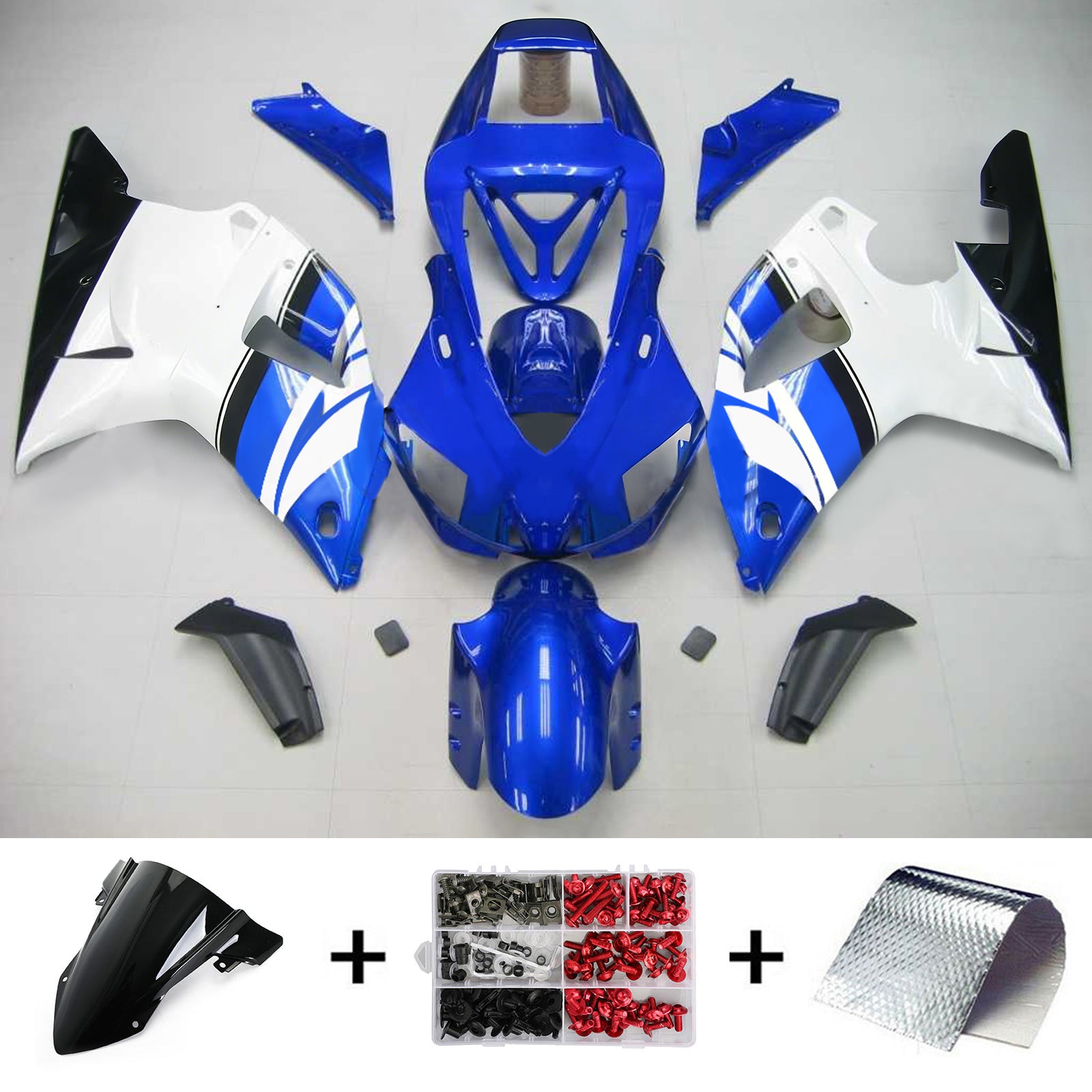 Kit de carénage Amotopart pour Yamaha YZF 1000 R1 1998-1999 Générique