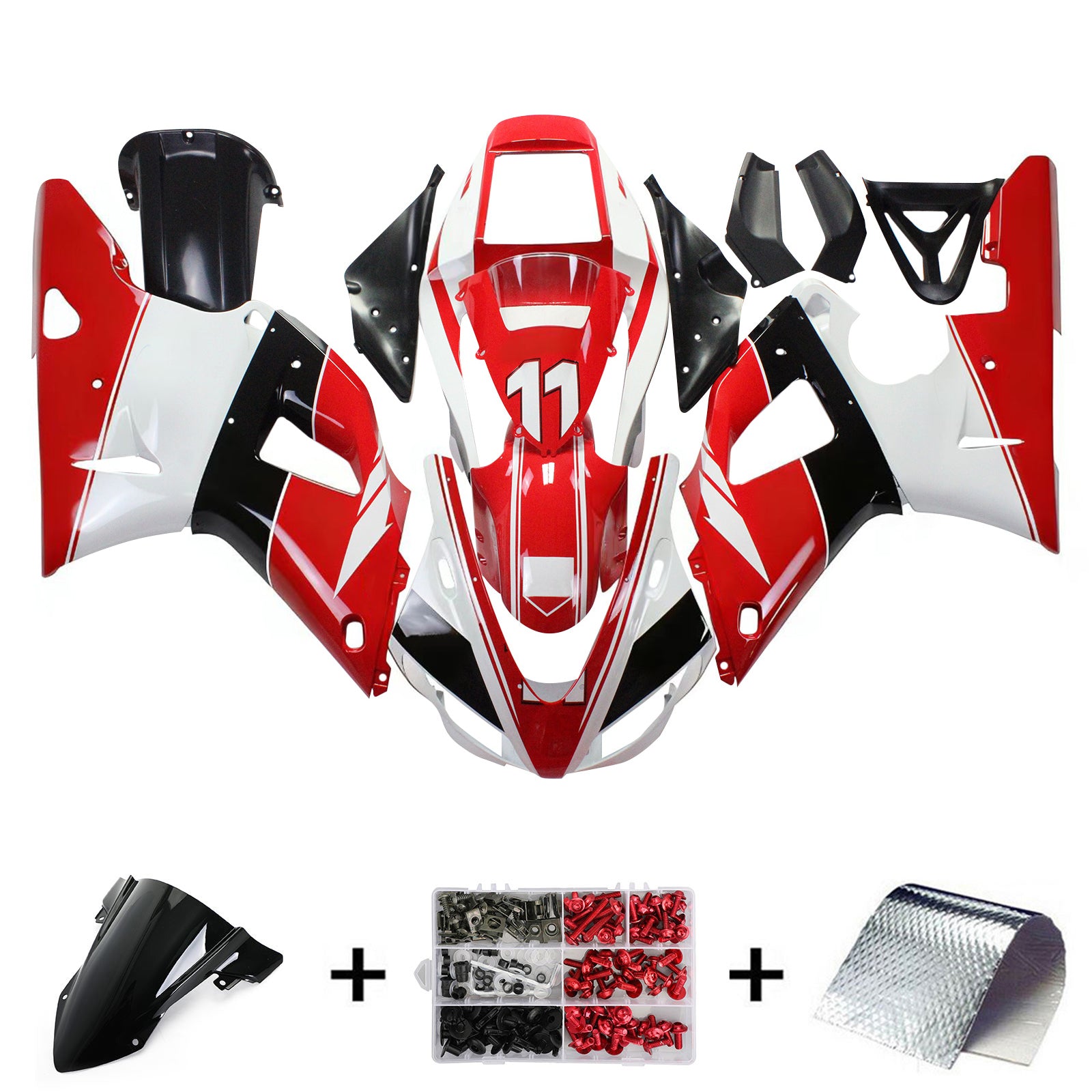 Kit de carénage Amotopart pour Yamaha YZF 1000 R1 1998-1999 Générique